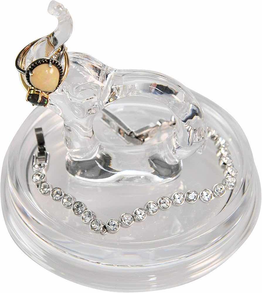 Photo 1 of NEW CASE ARAD CLEAR ACRYLIC ELEPHANT RING HOLDER DISH (BOX OF 48)