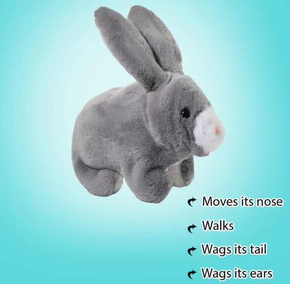 Photo 4 of NEW CASE OF HOME-X BATTERY OPERATED INTERACTIVE GRAY BUNNY RABBIT (24 PCS/CASE)