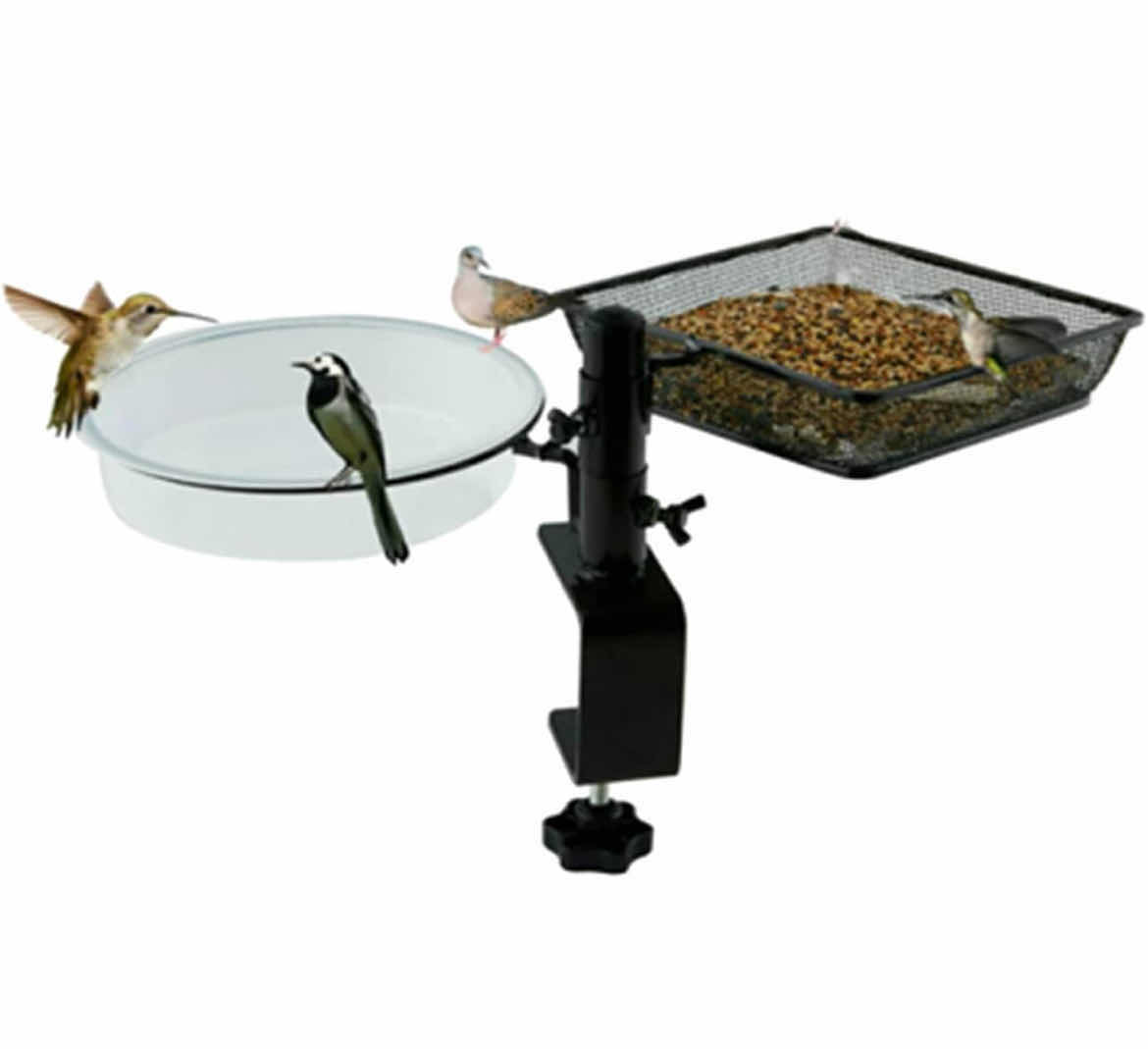 Photo 1 of NEW PALLET OF HOME X DUAL BIRD BATH FEEDER TABLE/DECK MOUNT (40 CASES/10PCS PER CASE)