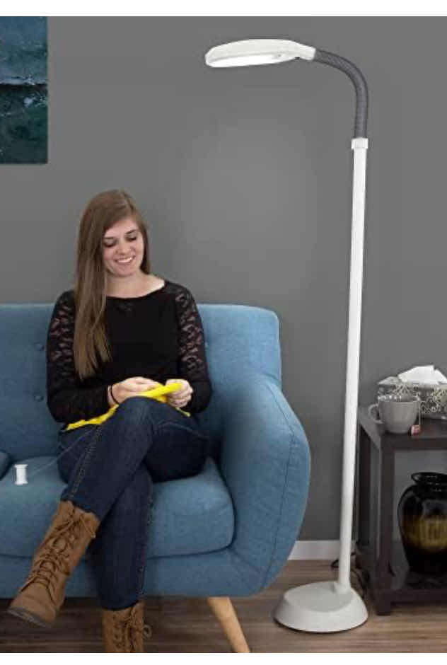 Photo 1 of NEW CASE OF LIL’ GIFT FULL SPECTRUM NATURAL SUNLIGHT ADJUSTABLE HEIGHT FLOOR LAMP W BENDABLE NECK FOR READING, CRAFTING, STUDYING & ESTHETICIAN LIGHT