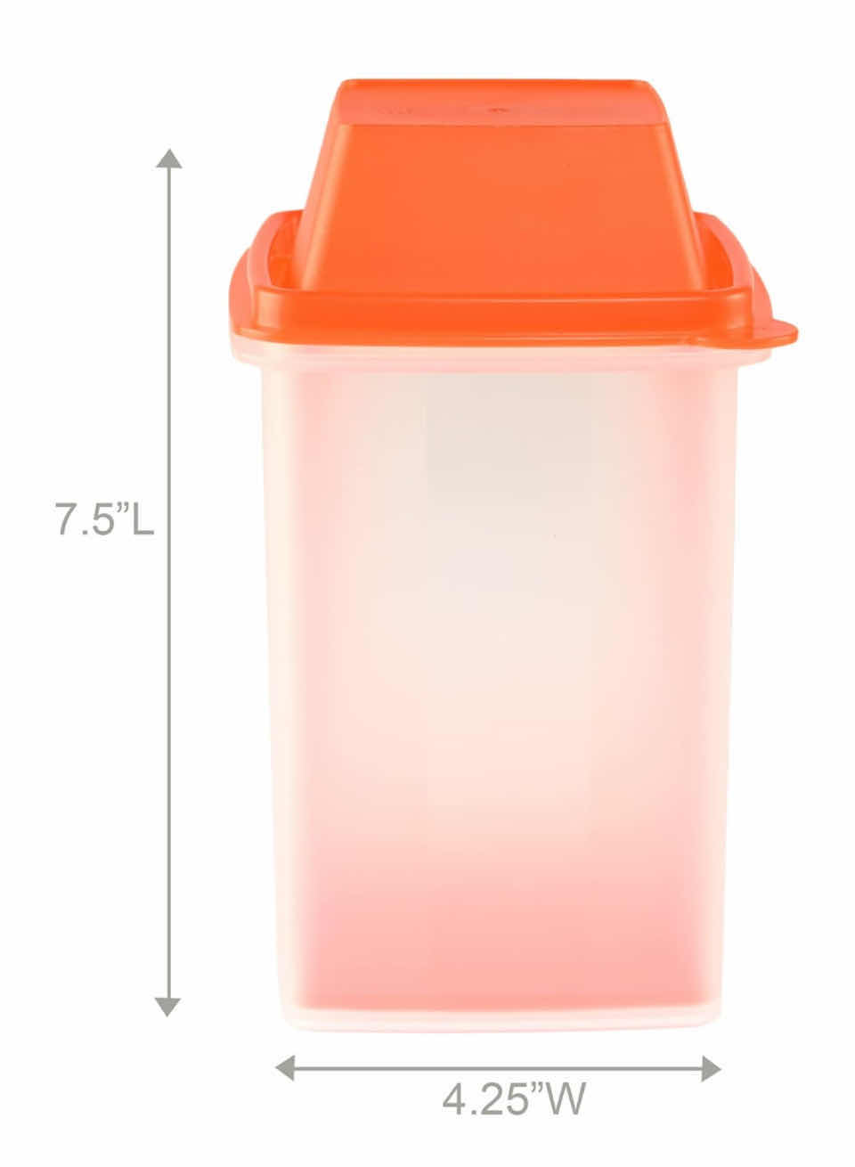 Photo 1 of NEW CASE OF HOME-X PICKLE STRAINING PLASTIC STORAGE JAR W FILTER INSERT, ORANGE (32 PCS/CASE)