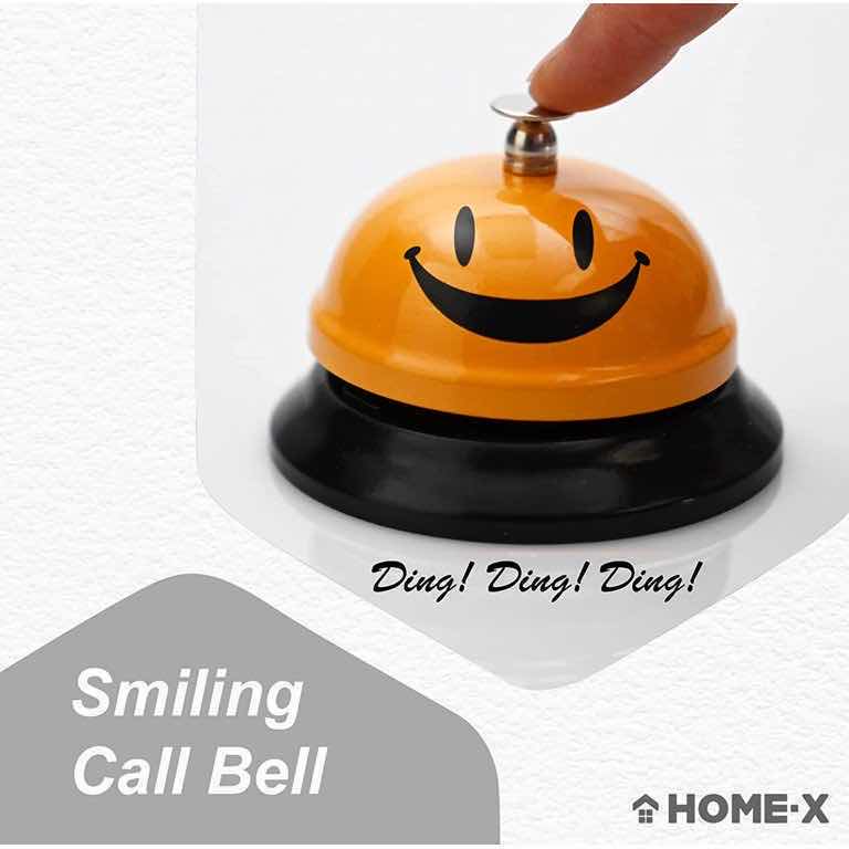 Photo 1 of NEW CASE SMILING COUNTER CALL/SERVICE BELL, ORANGE (60 PCS PER CASE)