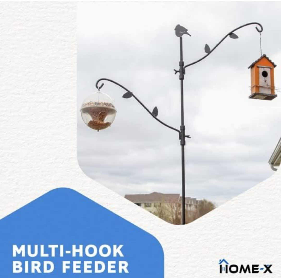 Photo 1 of NEW PALLET OF HOME X DECORATIVE MULTI-HOOK BIRD FEEDER DECK MOUNT 
(30 CASES/8PCS PER CASE)