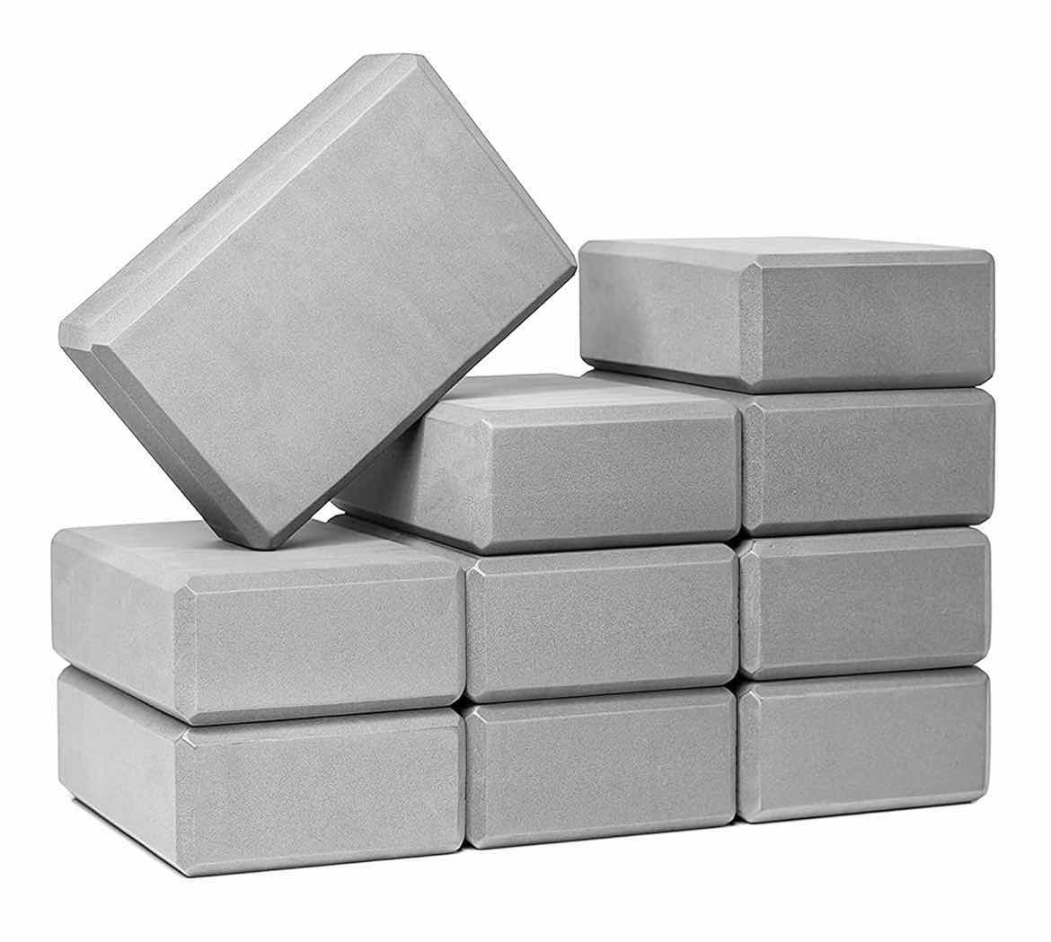 Photo 1 of NEW CASE OF SUNSHINE YOGA COOL GRAY 3” FOAM YOGA BLOCKS (10 PER CASE)