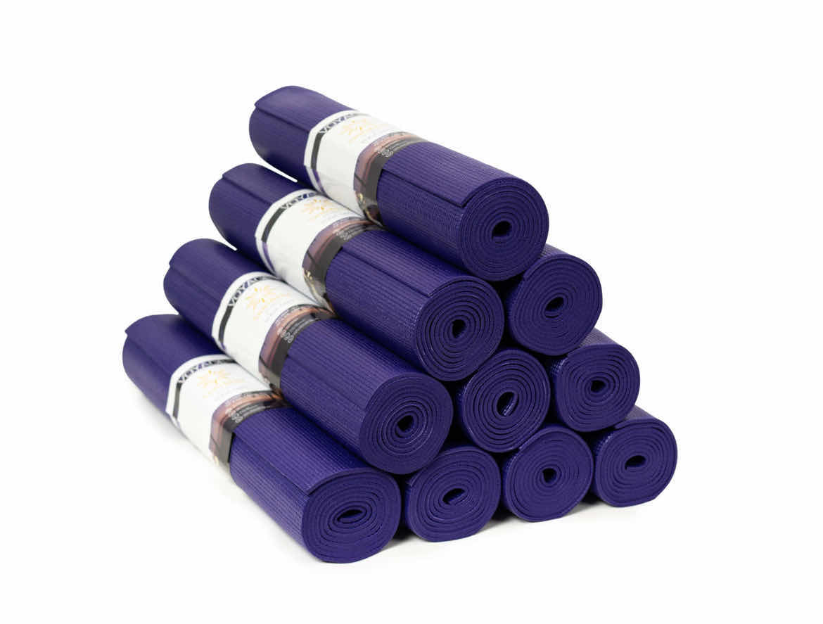 Photo 1 of NEW CASE OF SUNSHINE YOGA PURPLE VOYAGE YOGA MATS 72” X 24” (10PCS PER CASE)
