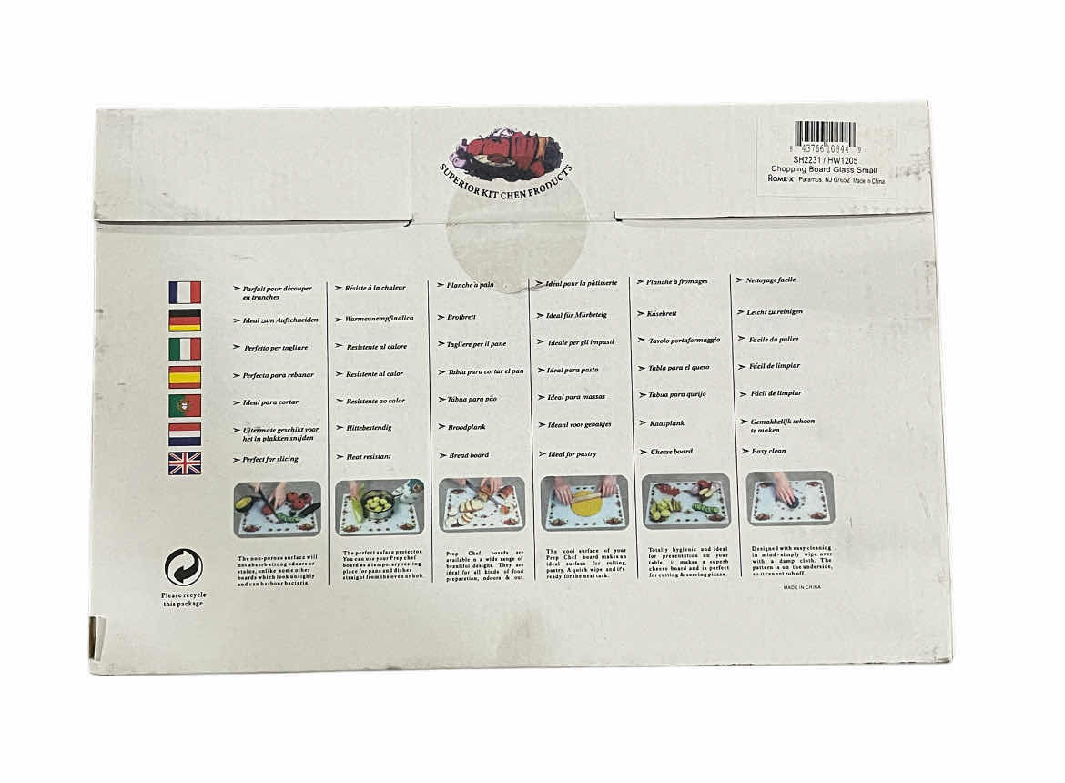 Photo 1 of NEW CASE OF HOME X SUPERIOR KITCHEN PRODUCTS THE UNIVERSAL KITCHEN GLASS CUTTING BOARD (24PCS PER CASE)