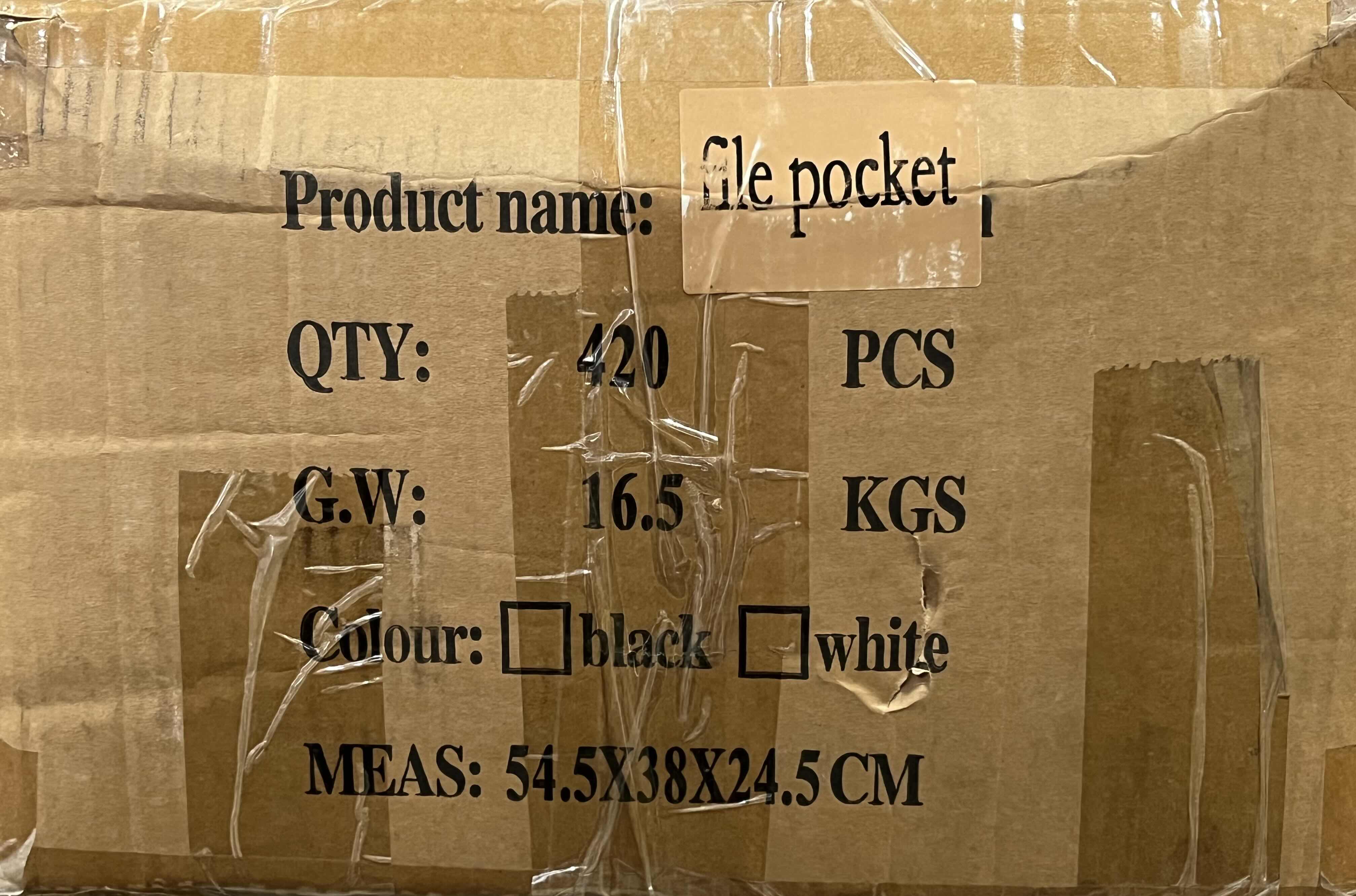 Photo 1 of NEW CASE OF POCKET PRO DRY-ERASE POCKETS (420PCS PER CASE)