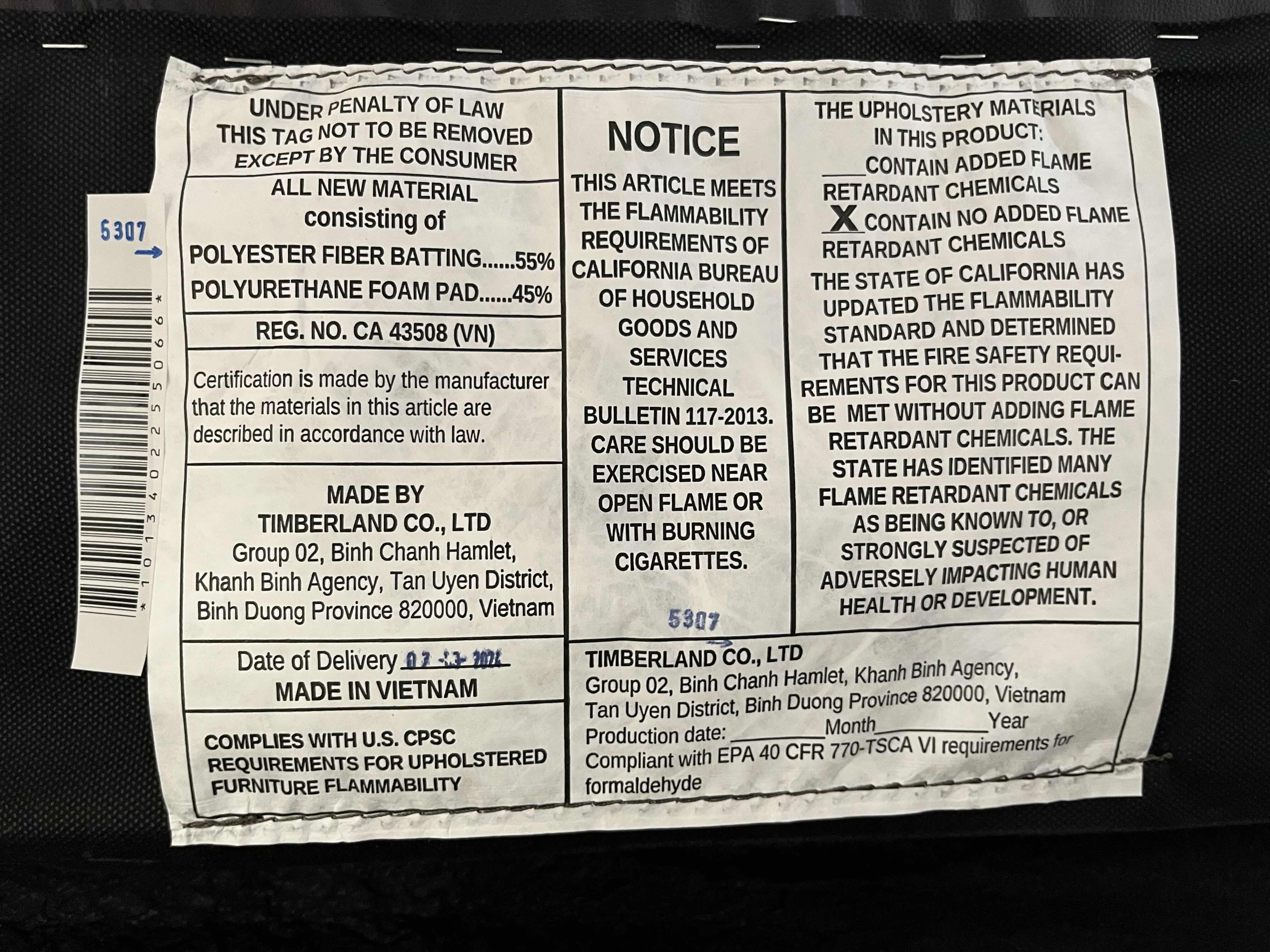 Photo 1 of TIMBERLAND DARK BROWN DENVER LEATHER ZERO GRAVITY POWER RECLINING SOFA 89” X 39” H41” (READ NOTES)