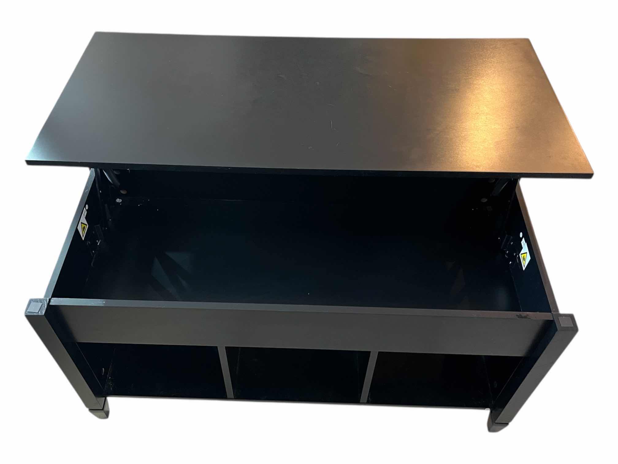 Photo 1 of COSTWAY LIFT-TOP HIDDEN COMPARTMENT BLACK COFFEE TABLE 41” X 19.5” H20”