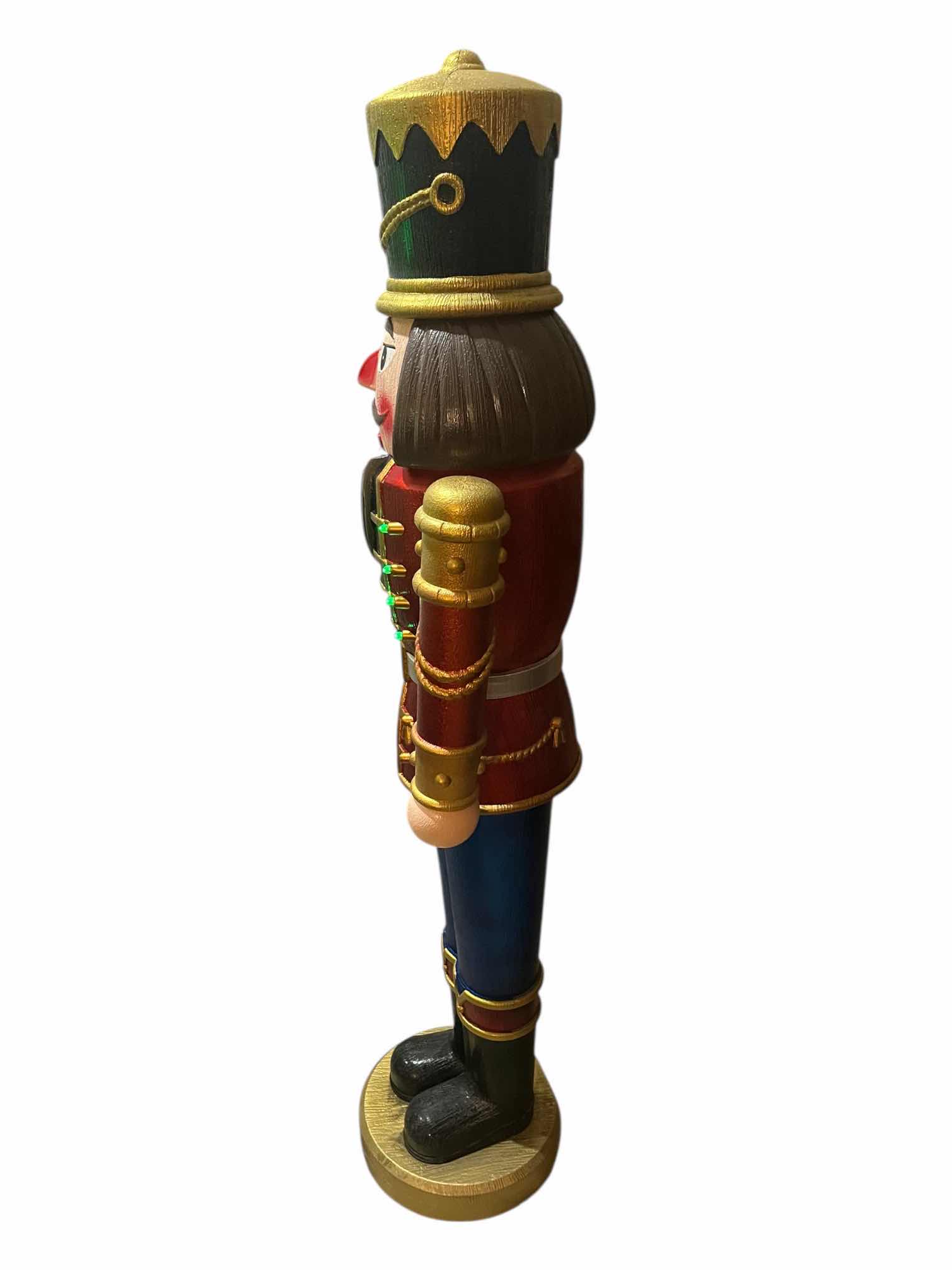 Photo 1 of HOLIDAY TIME LIFE-SIZE MULTICOLOR LIGHT UP MUSICAL CHRISTMAS NUTCRACKER 22” X 12” H68.5”