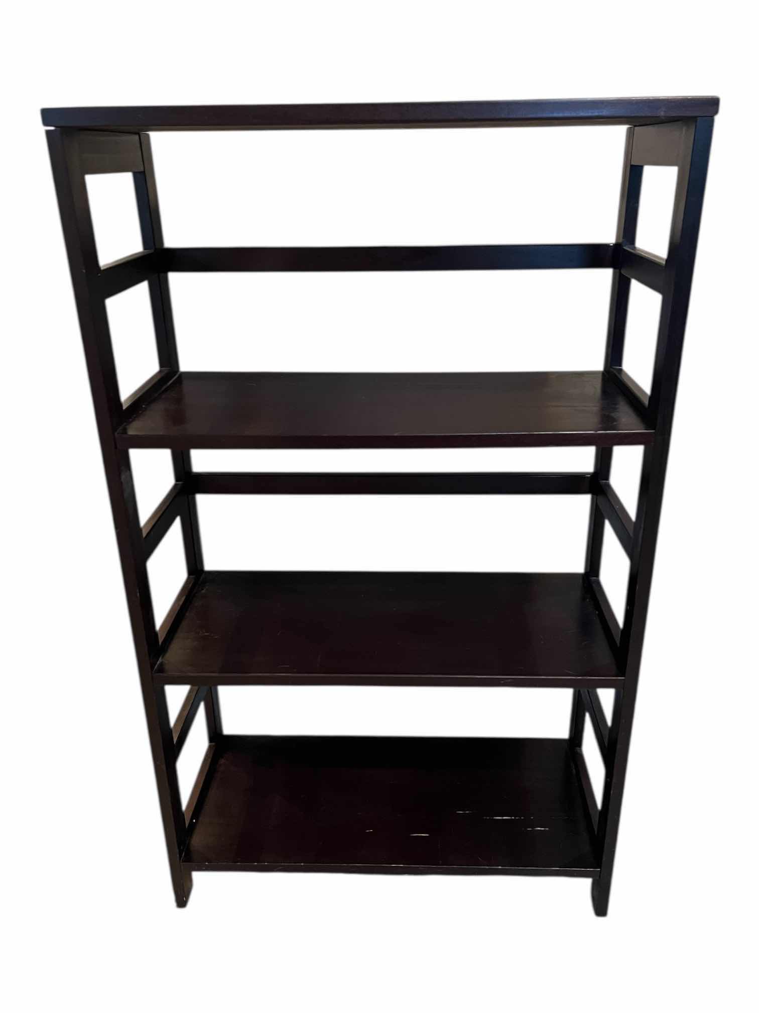 Photo 1 of AMAZON 3-SHELF ESPRESSO WOOD FINISH BOOKSHELF 25.25” X 11.25” H42”