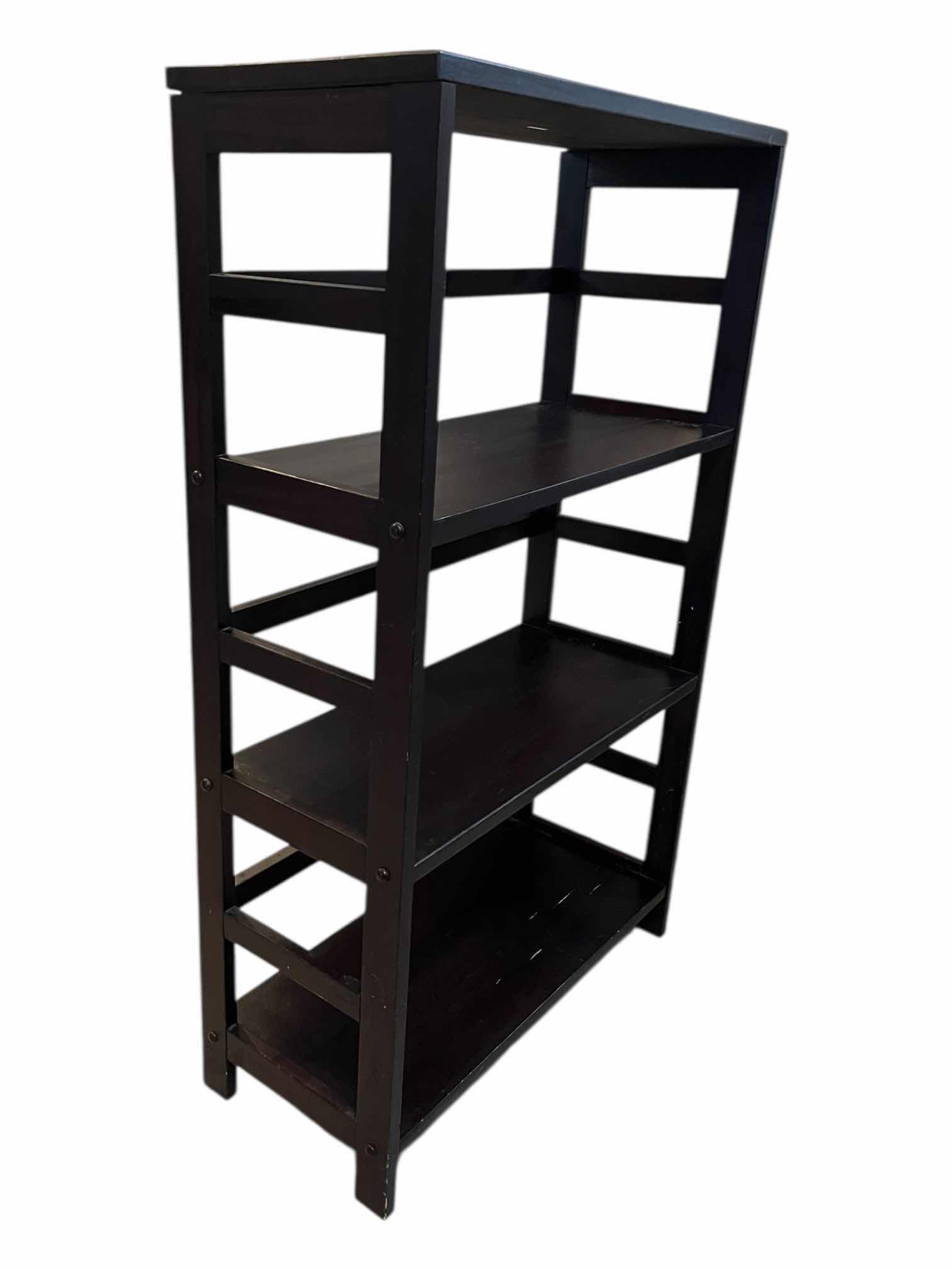 Photo 1 of AMAZON 3-SHELF ESPRESSO WOOD FINISH BOOKSHELF 25.25” X 11.25” H42”