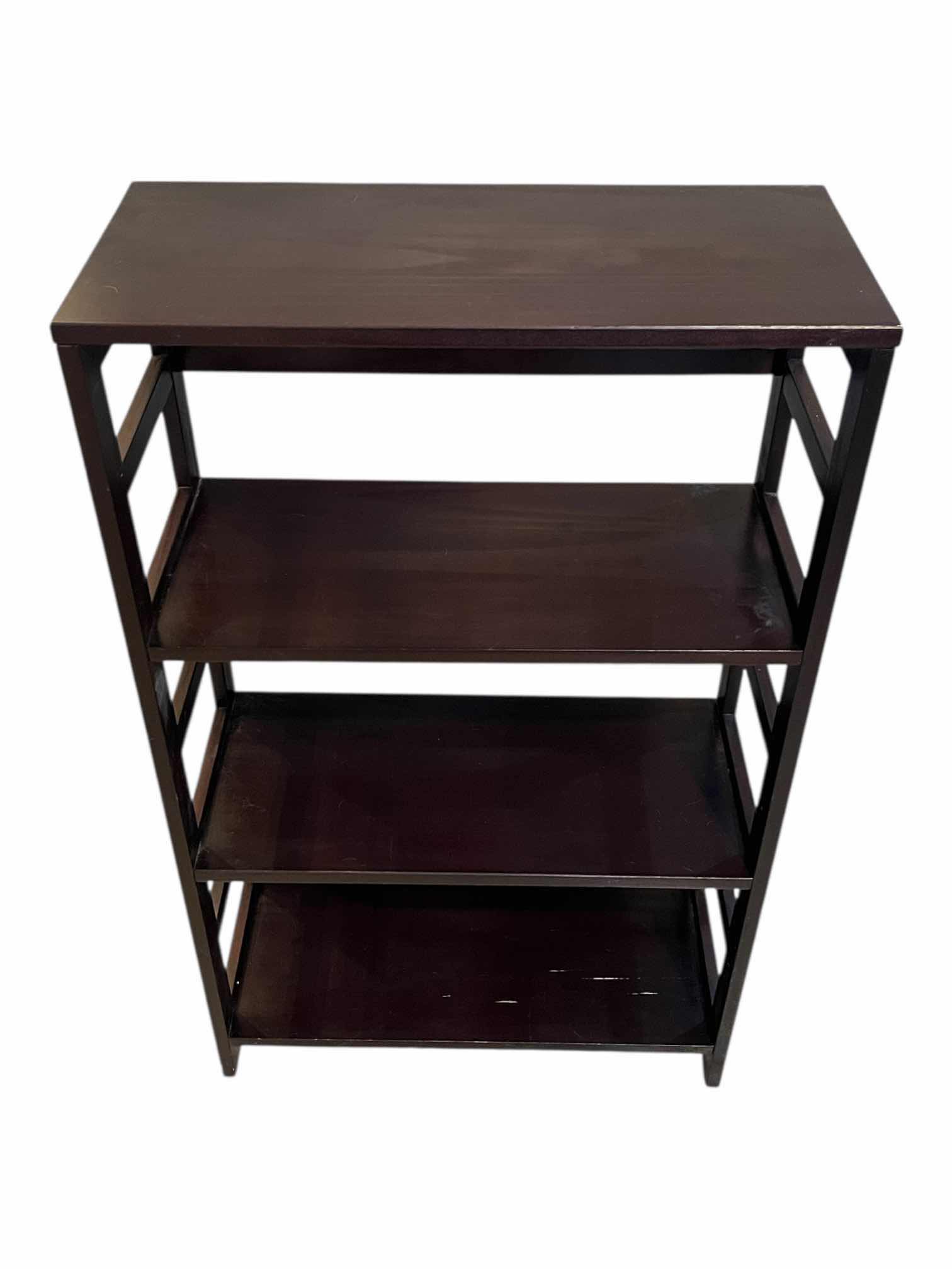Photo 1 of AMAZON 3-SHELF ESPRESSO WOOD FINISH BOOKSHELF 25.25” X 11.25” H42”