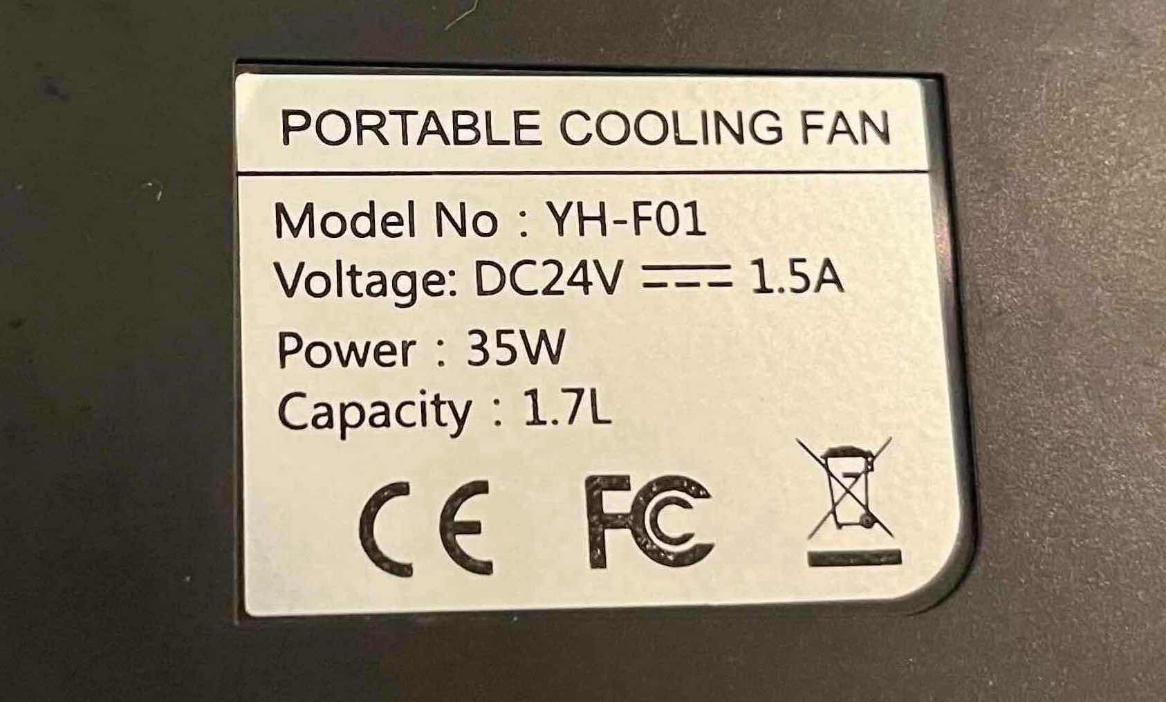 Photo 1 of XAMATTS TABLE TOP OSCILLATING COOLING FAN YH-F01