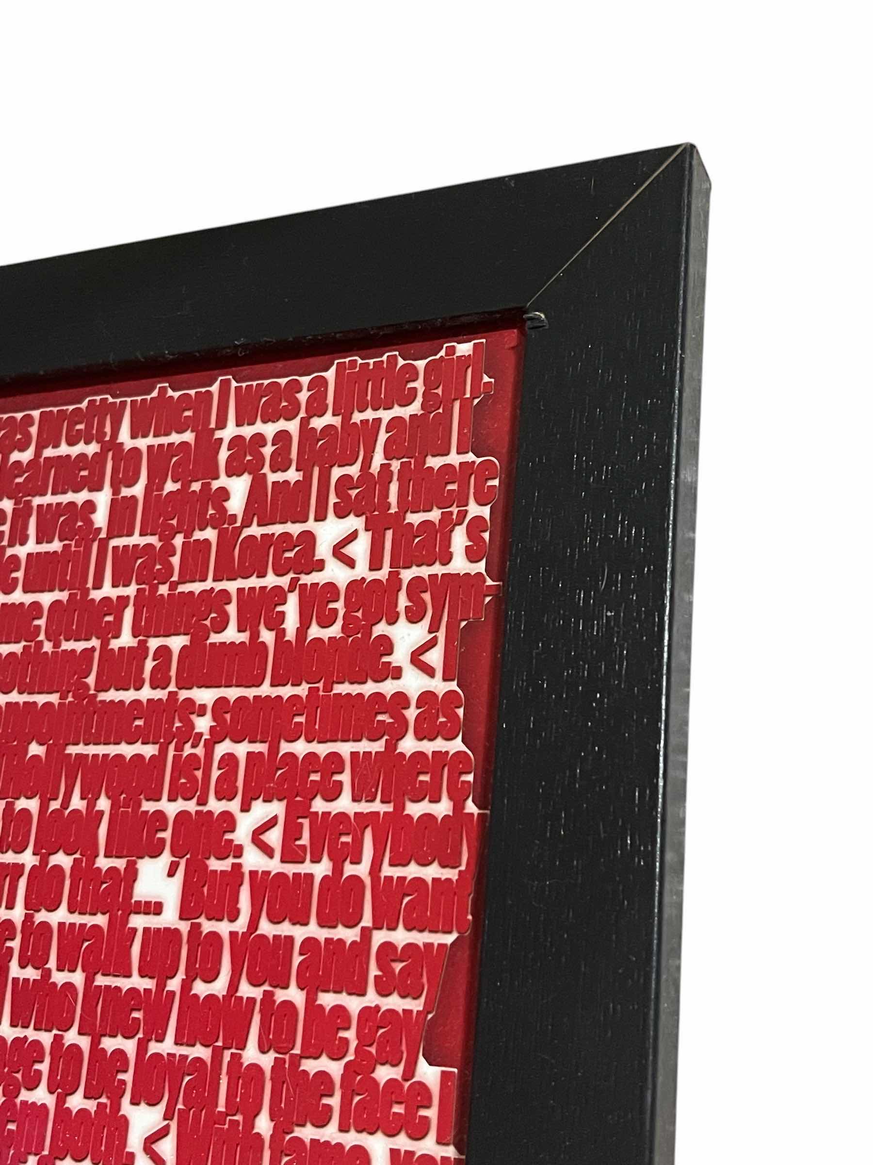 Photo 1 of MARILYN MONROE PHOTO MOSAIC COLLAGE FRAMED ARTWORK 26” X 38”