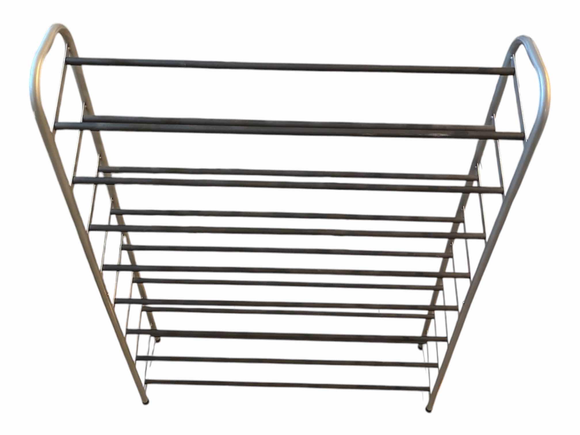Photo 1 of 8 TIER GRAY METAL SHOE RACK 35.5” X 8.75” H49.5” $60
