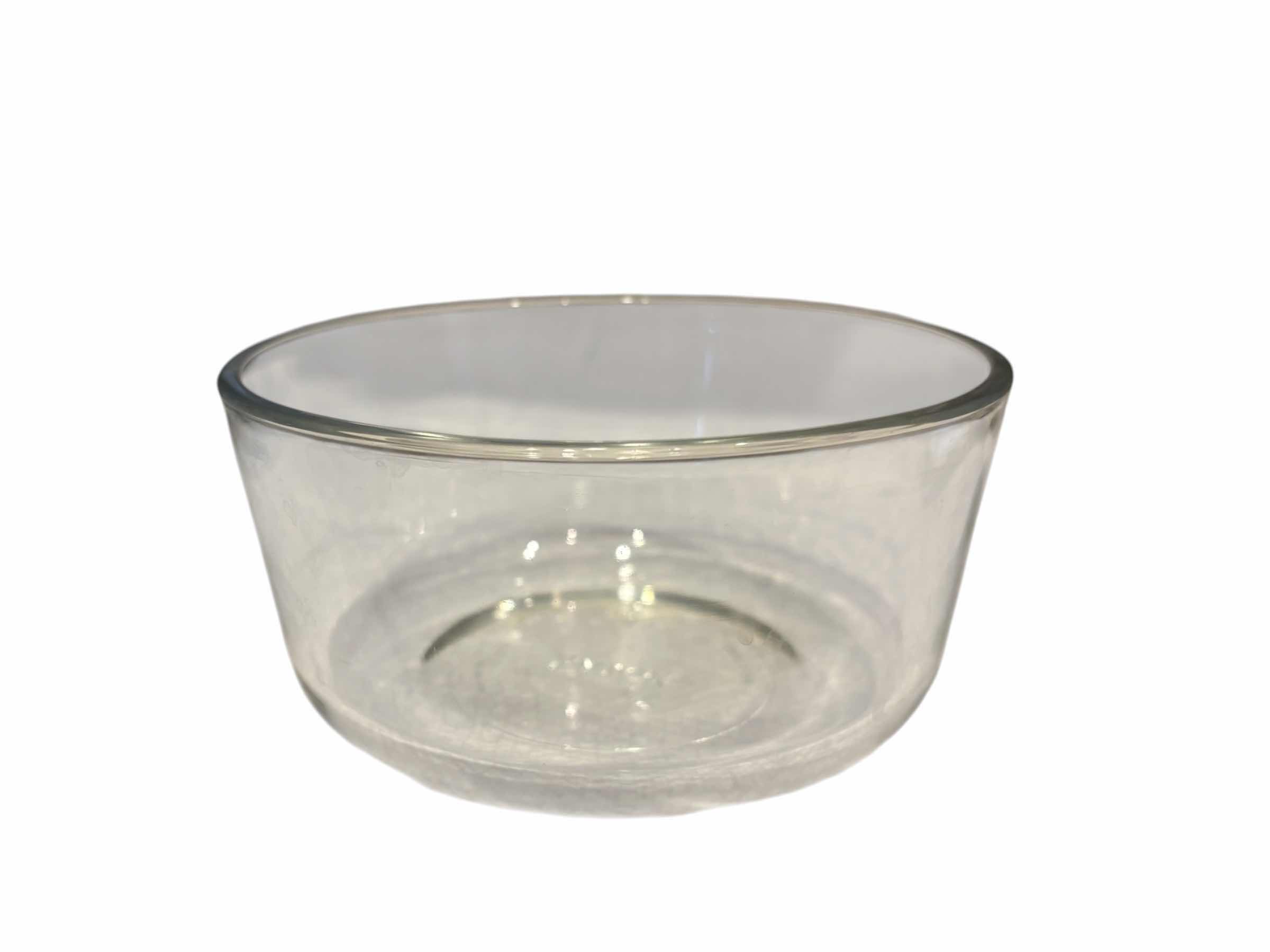 Photo 1 of 4 PC PYREX GLASS STORAGE DISHES W LIDS (READ NOTES)