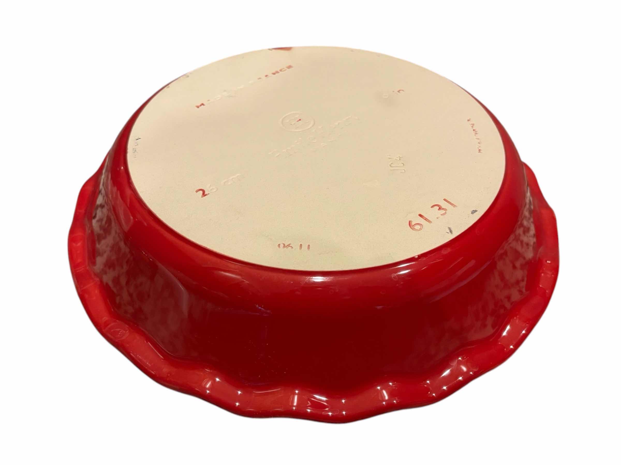 Photo 1 of EMILE HENRY MODERN CLASSICS 9” PIE DISH, RED