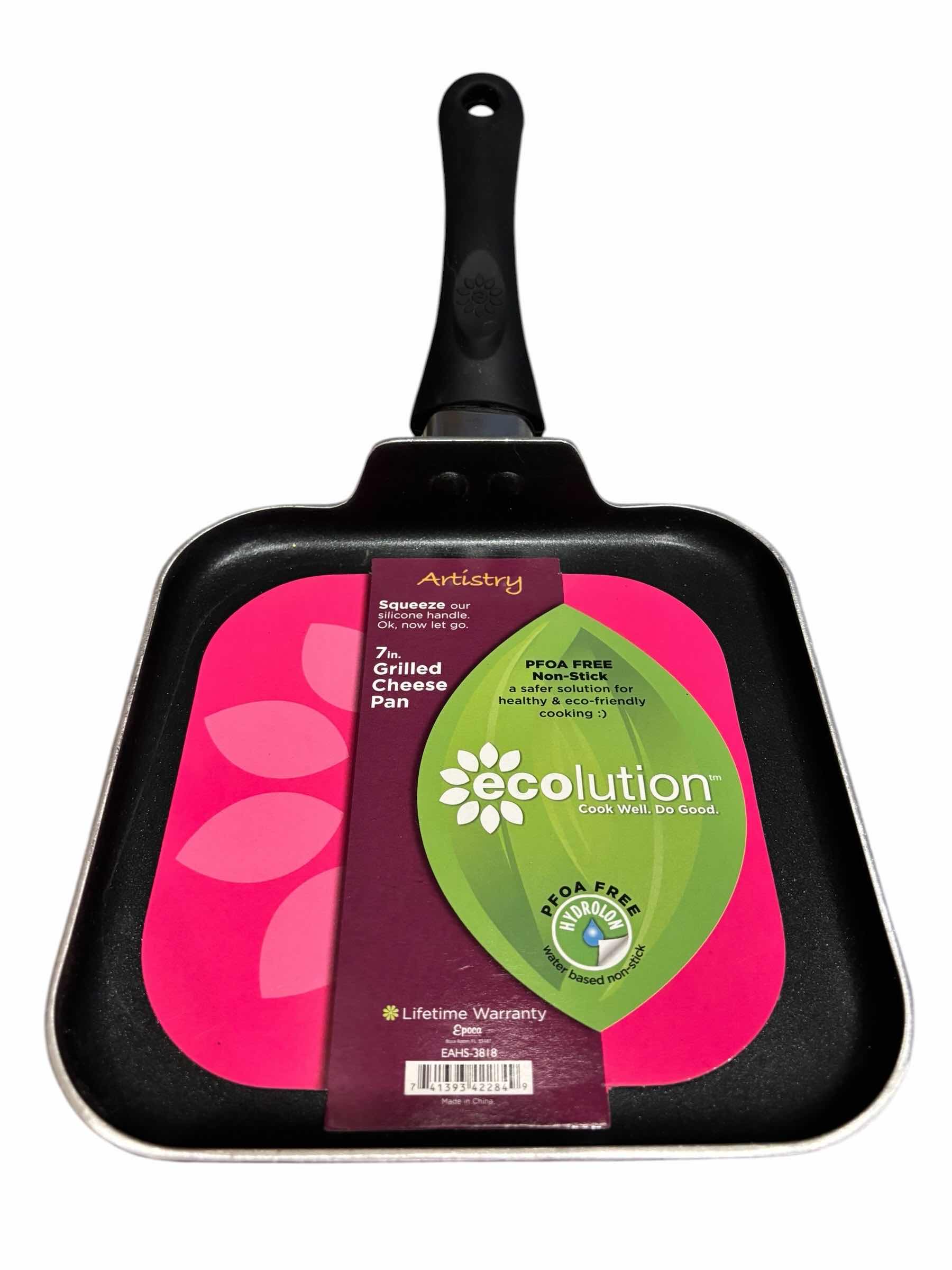 Photo 1 of ARTISTRY ECOLUTION 3 PC NON-STICK SKILLET SET, PINK (READ NOTES) $90