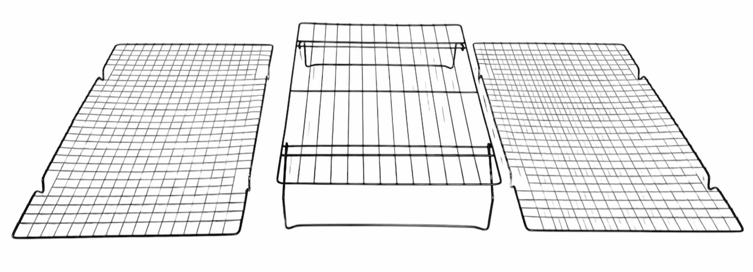 Photo 1 of 3 PC COOLING RACK SET, BLACK (READ NOTES)