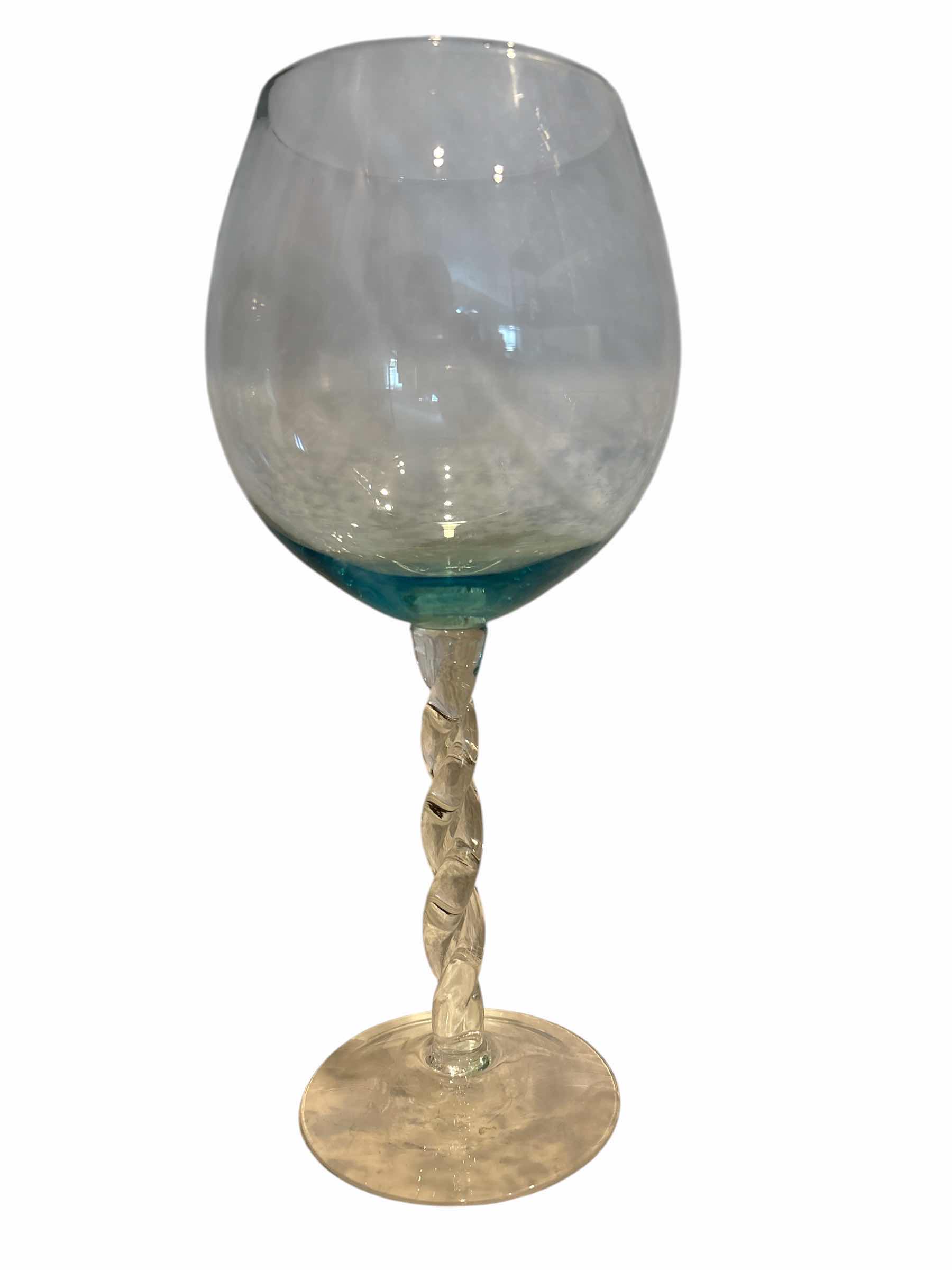 Photo 1 of AQUA TWIST WINE GLASSES 2PC H9”