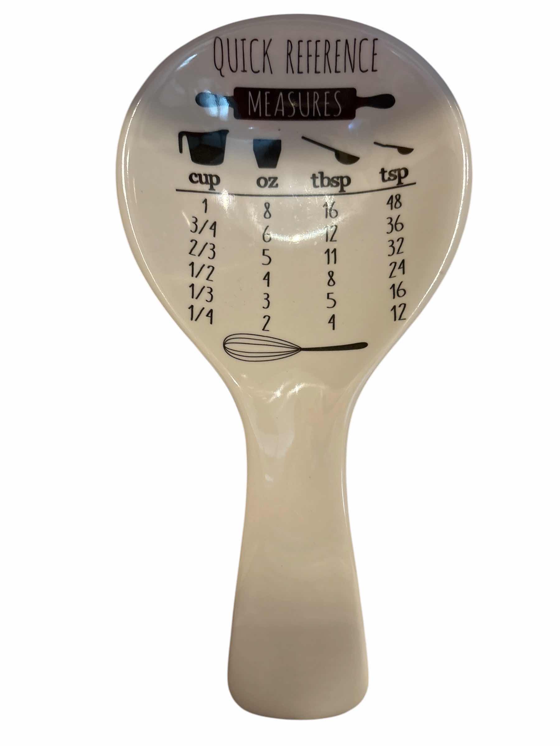 Photo 1 of CERAMIC MEASURING CUPS AND UTENSIL HOLDER (5)PCS