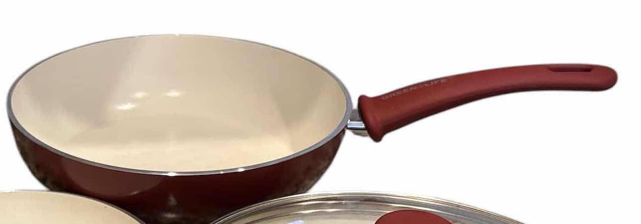 Photo 1 of GREEN LIFE CERAMIC SKILLETS (3)PCS