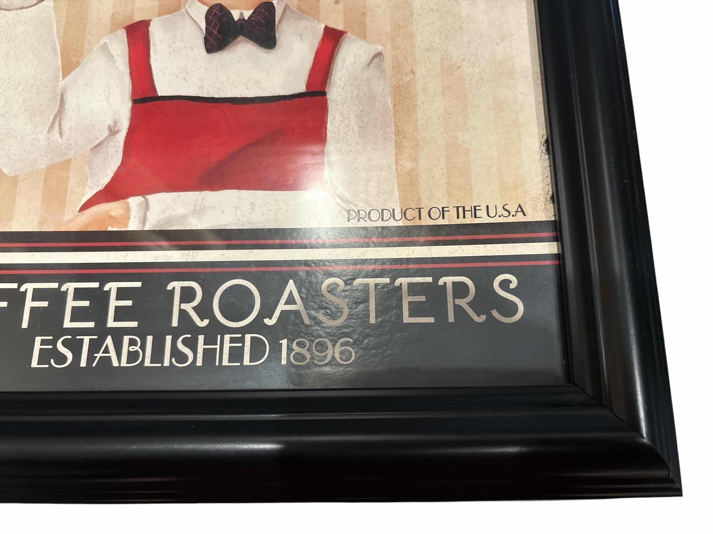 Photo 1 of CHEF COFFEE FRAMED ARTWORK 13”X10.5” (2)PCS