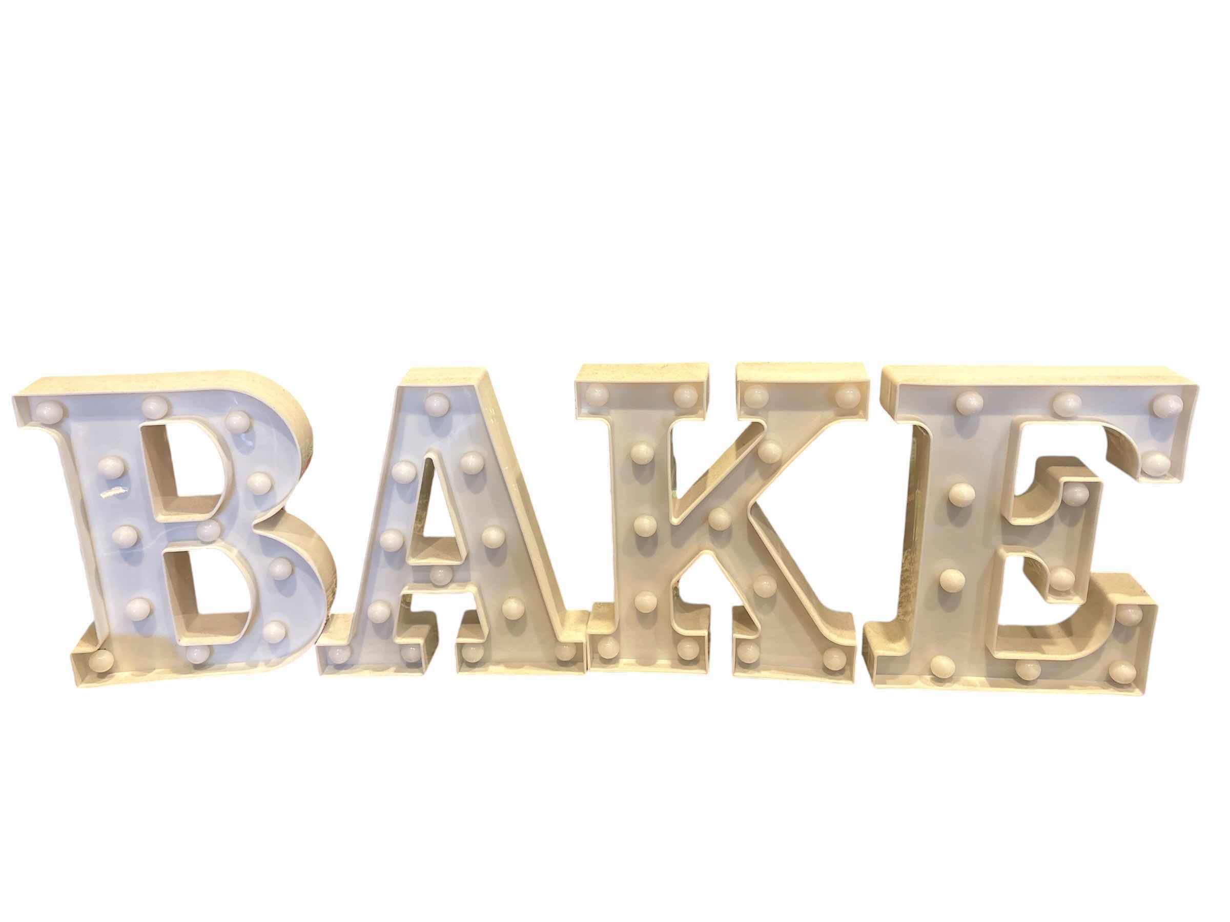 Photo 1 of BAKE KITCHEN LIGHT UP LETTERS H9”