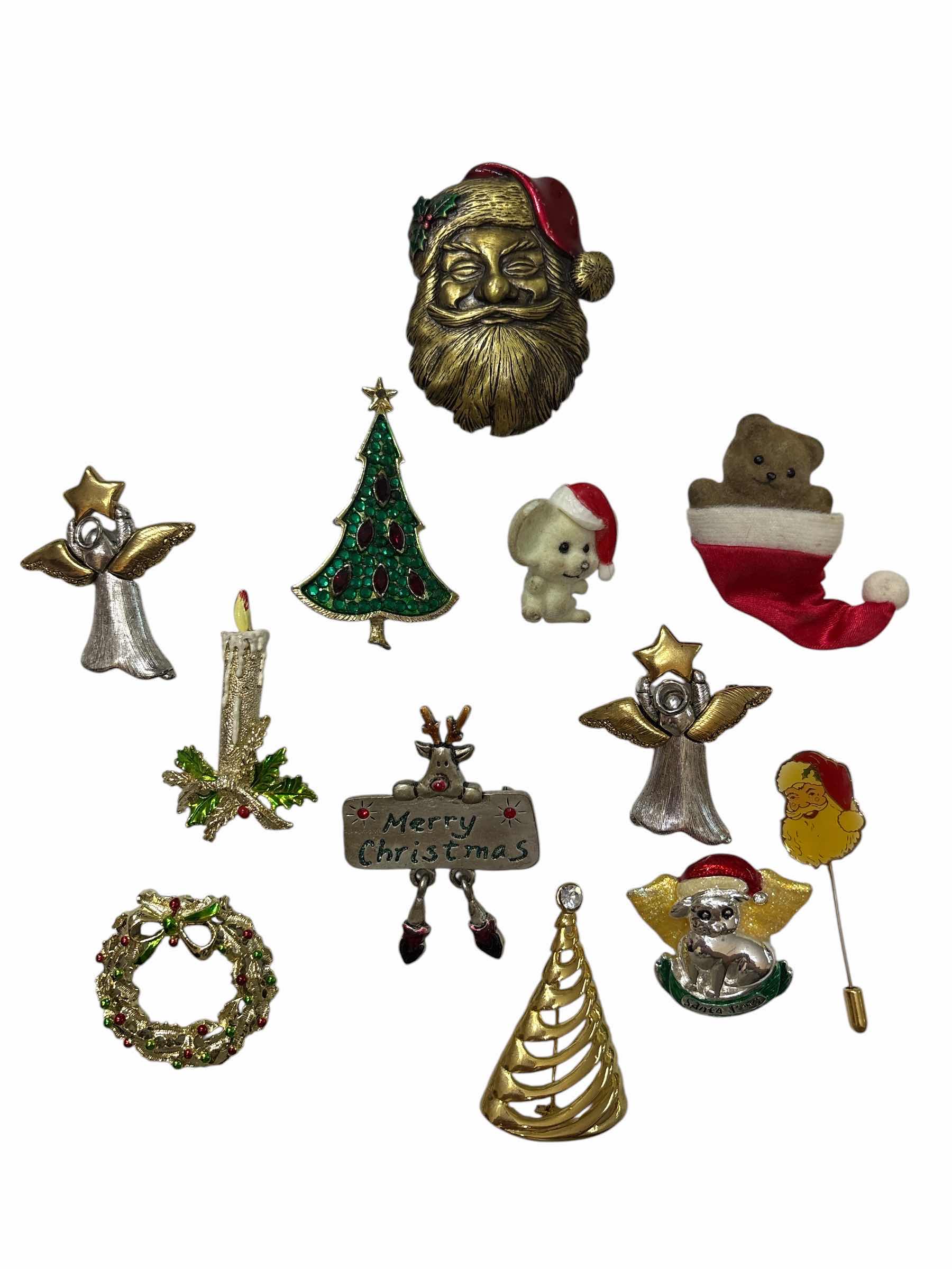 Photo 1 of CHRISTMAS DECORATIVE PINS (12)PCS