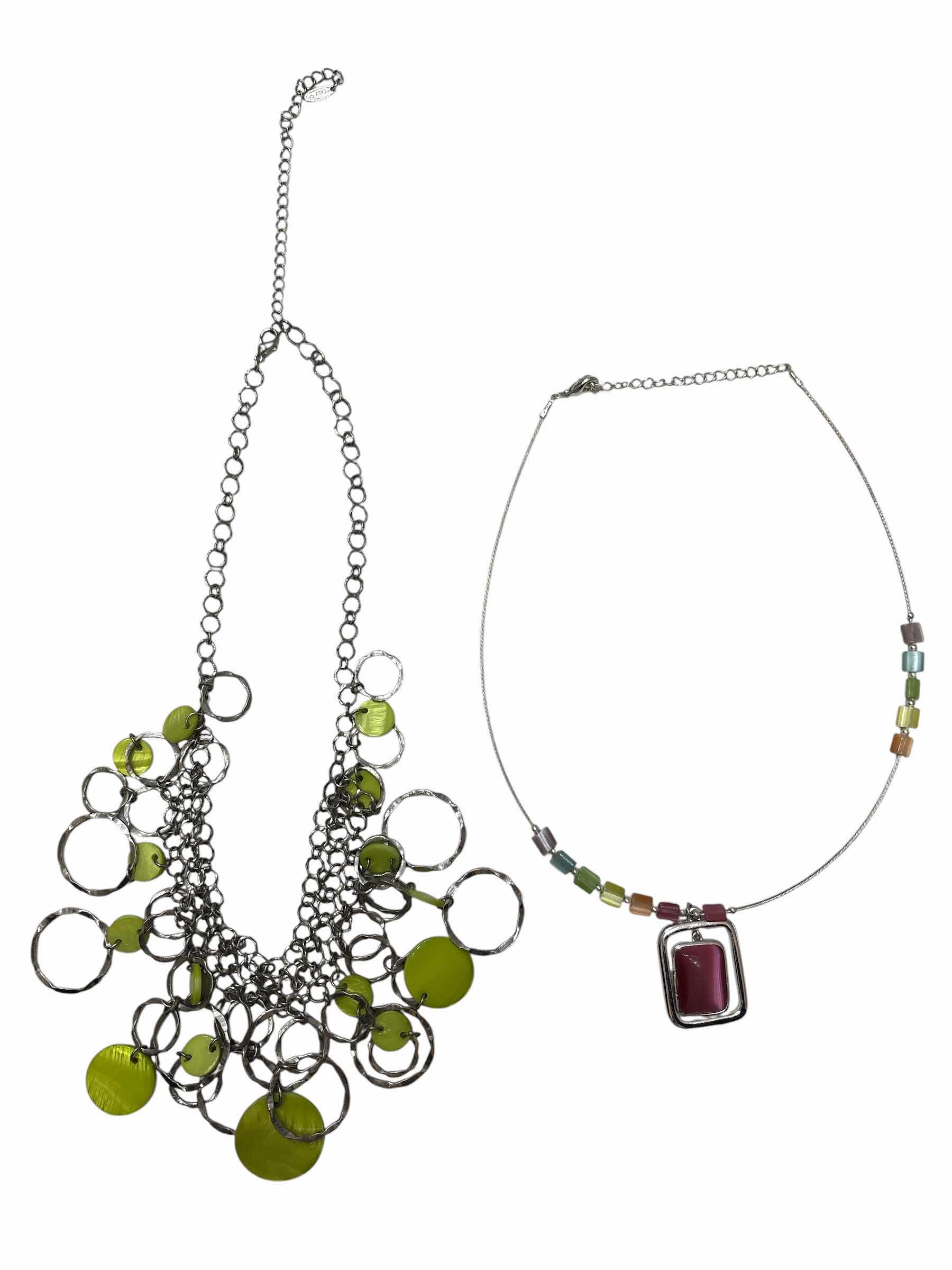 Photo 1 of GREEN TONE FLOWER NECKLACE FASHION JEWELRY (4)PCS