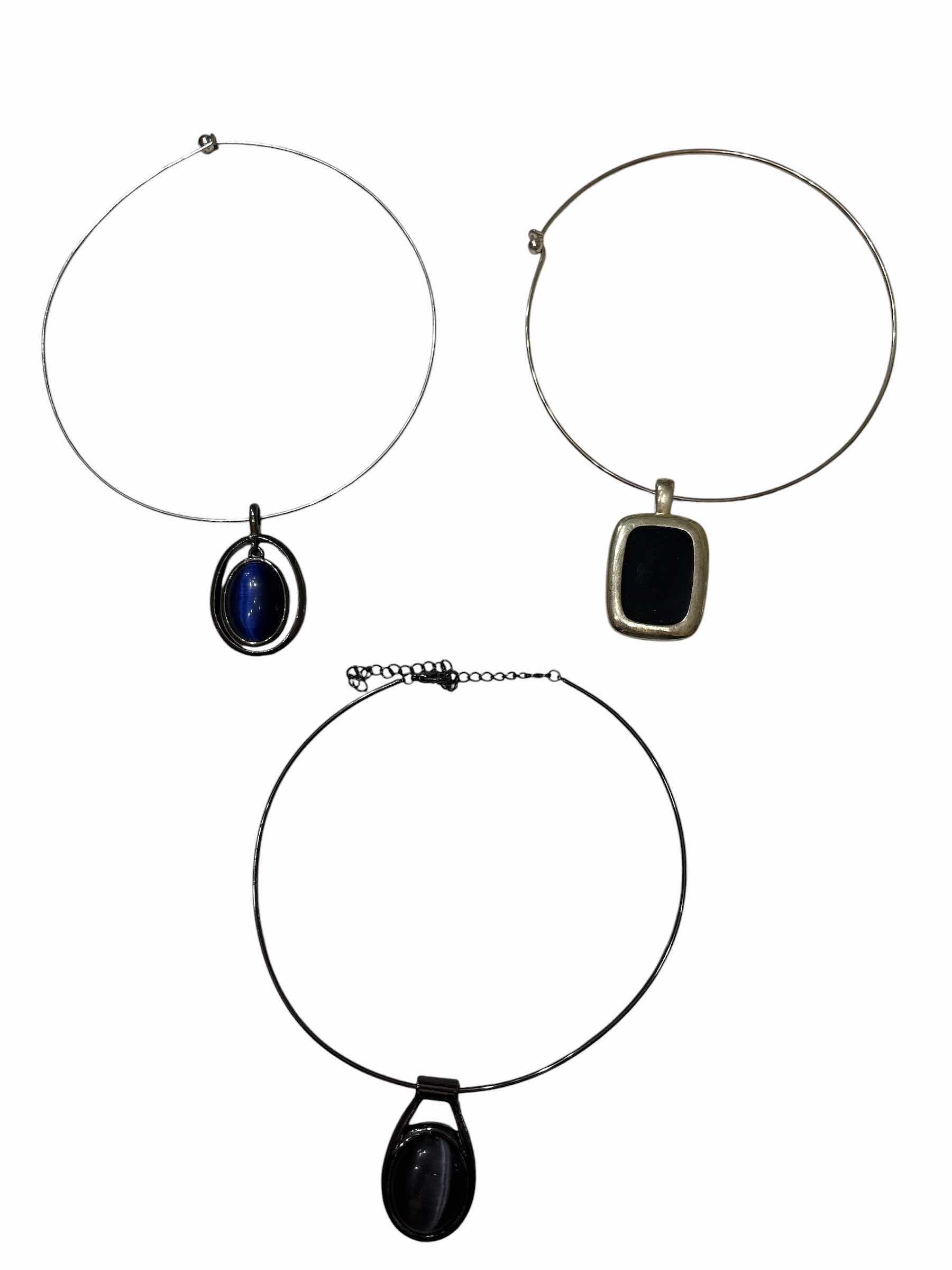 Photo 1 of BLUE & BLACK JEWELED FASHION COLLAR NECKLACE (3)PCS
