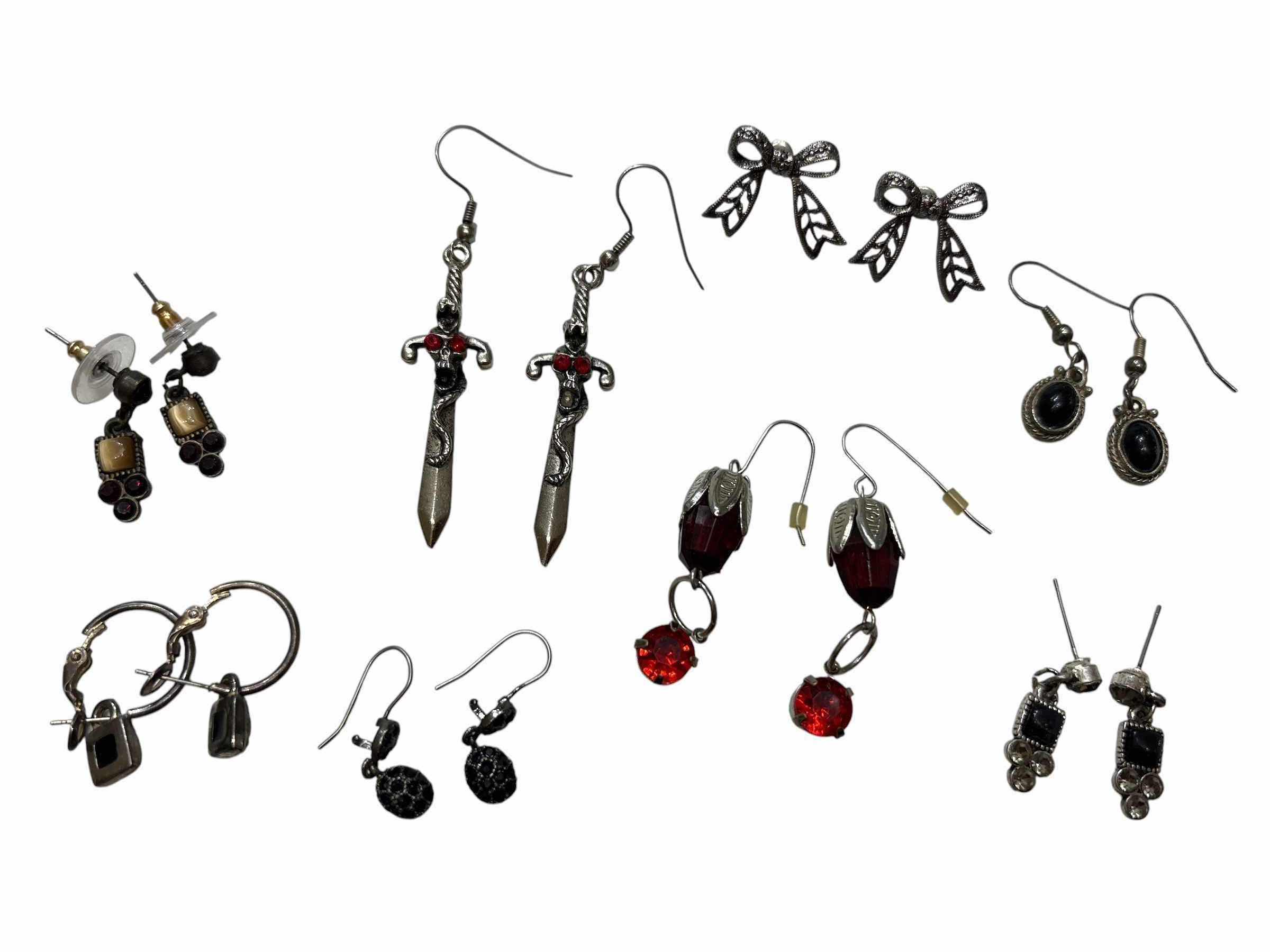 Photo 1 of GOTH EARRINGS FASHION JEWELRY (8)PAIR