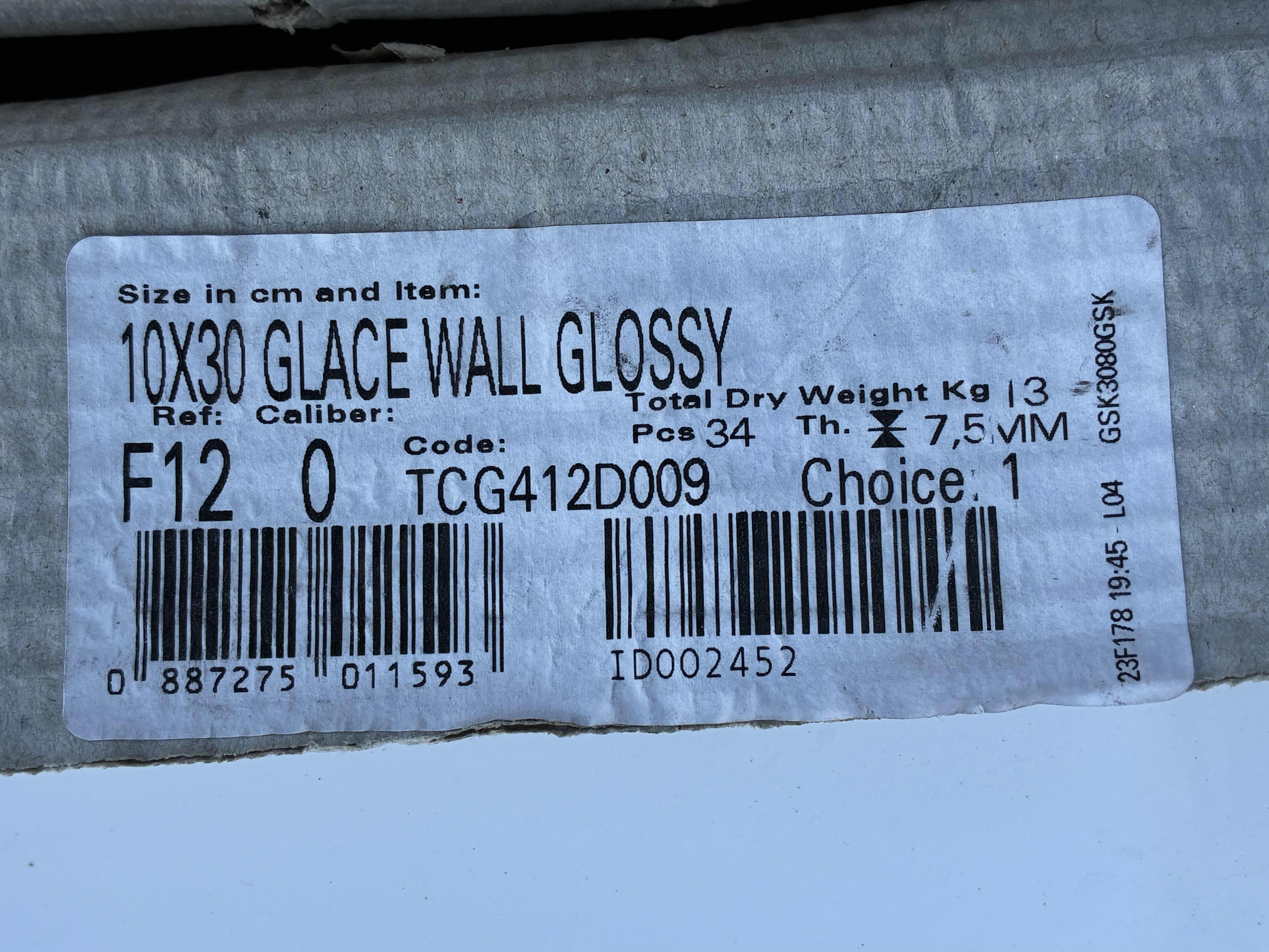 Photo 1 of FIANDRE GLACIER WHITE FINISH TILE 10” X 30” (34PCS PER CASE/3 CASES) & FIANDRE FUME GRAY FINISH TILE 10” X 30” (34PCS PER CASE/9 CASES) READ NOTES