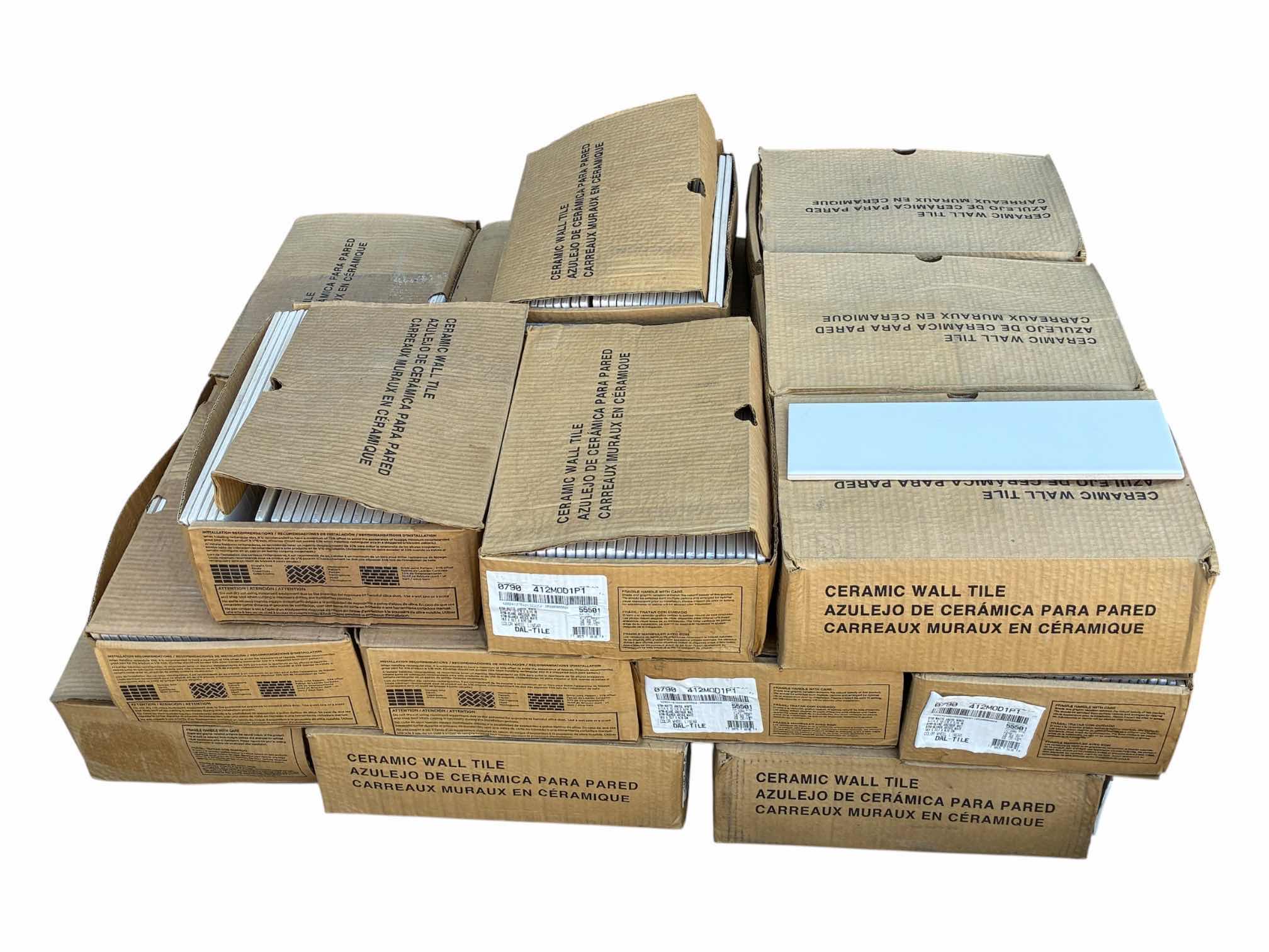 Photo 1 of DALTILE MATTE ARCTIC WHITE FINISH TILE 4” X 12” (10.64SQFT PER CASE/22 CASES) READ NOTES