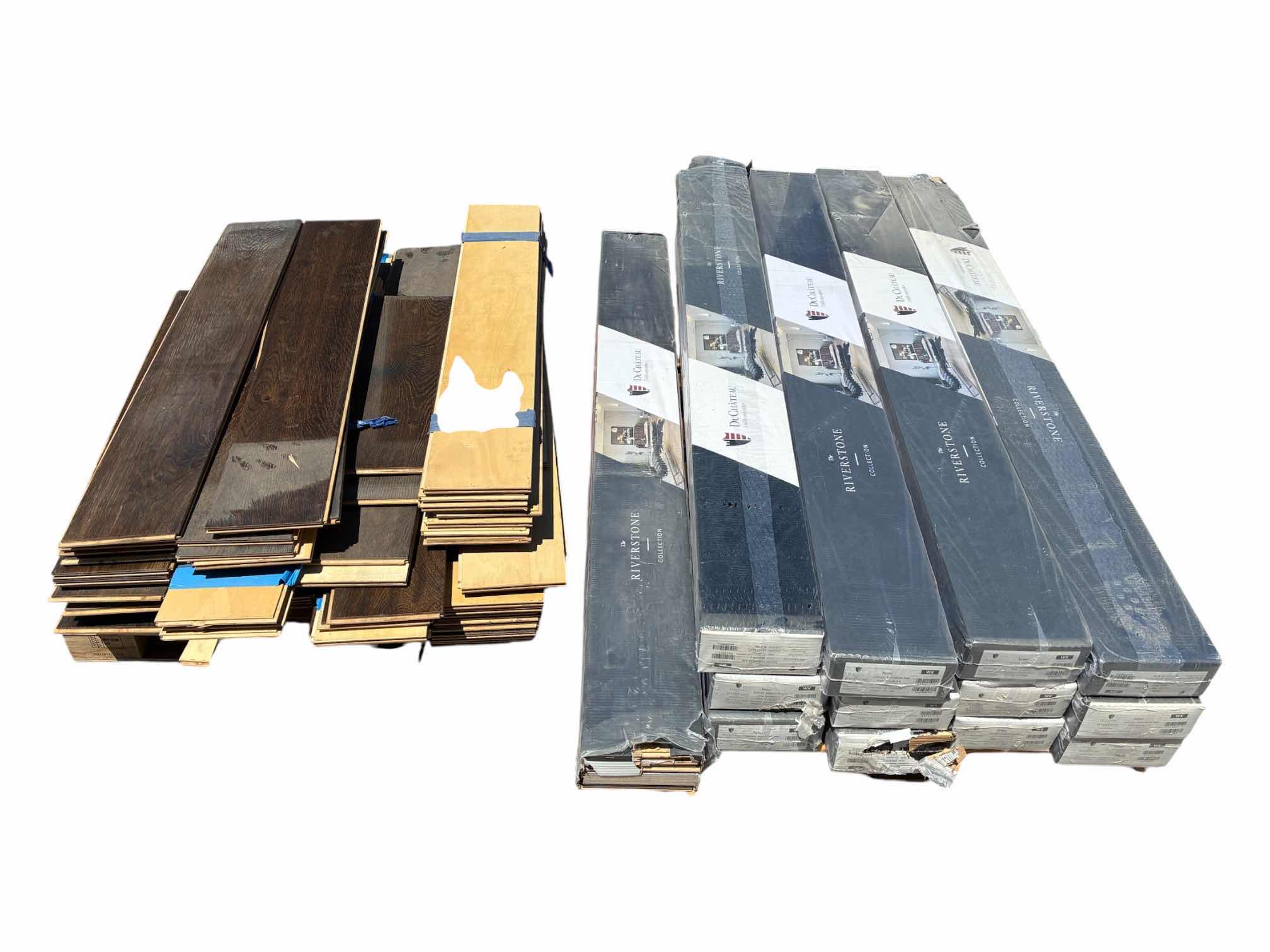 Photo 1 of DUCHATEAU SIGNATURE RIVERSTONE COLLECTION EUROPEAN OAK SEINE FINISH GLUE DOWN HARDWOOD PLANKS 7.5” X 75” X RANDOM LENGTH (23.315SQFT PER CASE/APPROX 18 CASES) READ NOTES
