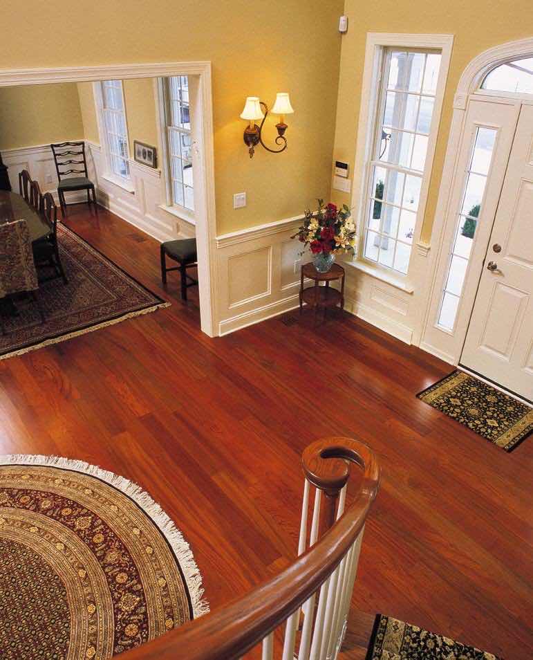 Photo 1 of INDUSPARQUET BRAZILIAN CHERRY JATOBA FINISH GLUE DOWN HARDWOOD PLANK FLOORING 12” X 48” (19.50SQFT PER CASE/5 CASES) READ NOTES $573