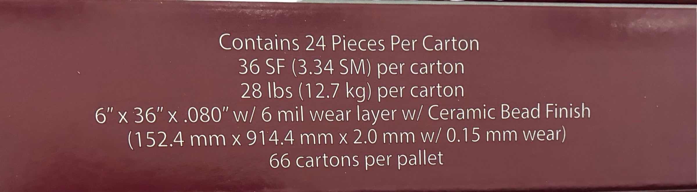Photo 1 of MODERN SURFACE ESSENTIAL GOLDEN PECAN FINISH GLUE DOWN LUXURY VINYL PLANK 6” X 36“ (36SQFT PER CASES/65 CASES) READ NOTES $6997