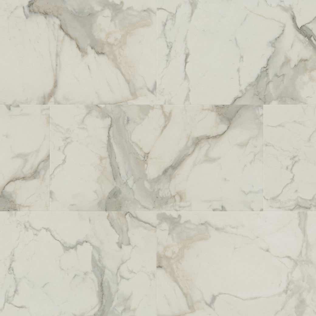 Photo 1 of KARNDEAN DESIGN ART SELECT CALACATTA D’ORO FINISH GLUE DOWN LUXURY VINYL TILE 18” X 36” (36SQFT PER CASE/6 CASES) READ NOTES