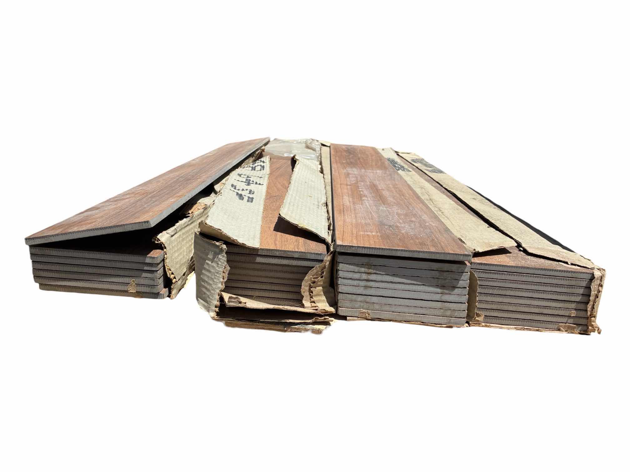 Photo 1 of GLAZED WOOD FINISH CERAMIC PLANK TILE 5.75” X 47” (30PCS) & GLAWOOD FINISH CERAMIC PLANK TILE 6“ x 45.5“ (38PCS)