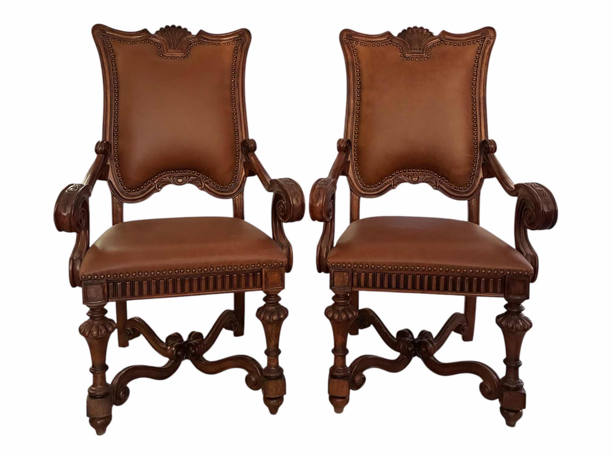 Photo 1 of MAGNUSSEN HOME BALTIMORE ESTATE CHATEAU COLLECTION HOST DINING ARMCHAIR SET 76297 $914