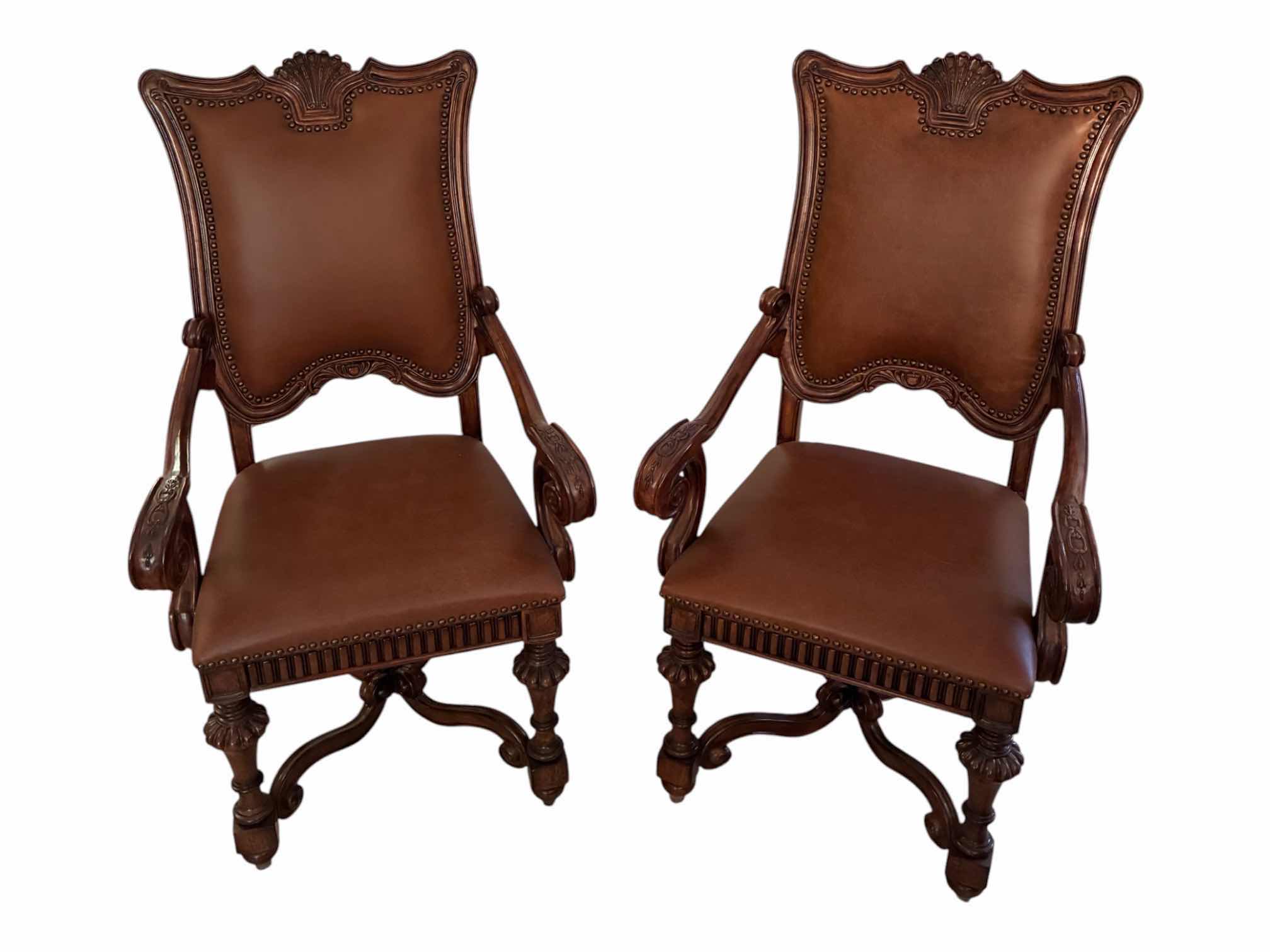 Photo 1 of MAGNUSSEN HOME BALTIMORE ESTATE CHATEAU COLLECTION HOST DINING ARMCHAIR SET 76297 $914