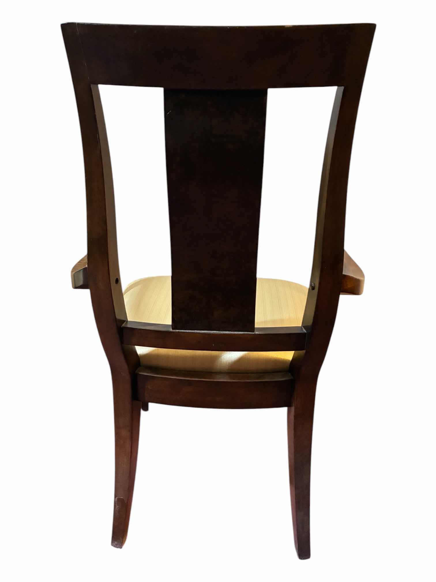 Photo 1 of WORLD MARKET LACQUER CRAFT HOLLYWOOD SPLAT-BACK WOOD ARMCHAIR 23.25“ X 21.5“ H38.5“