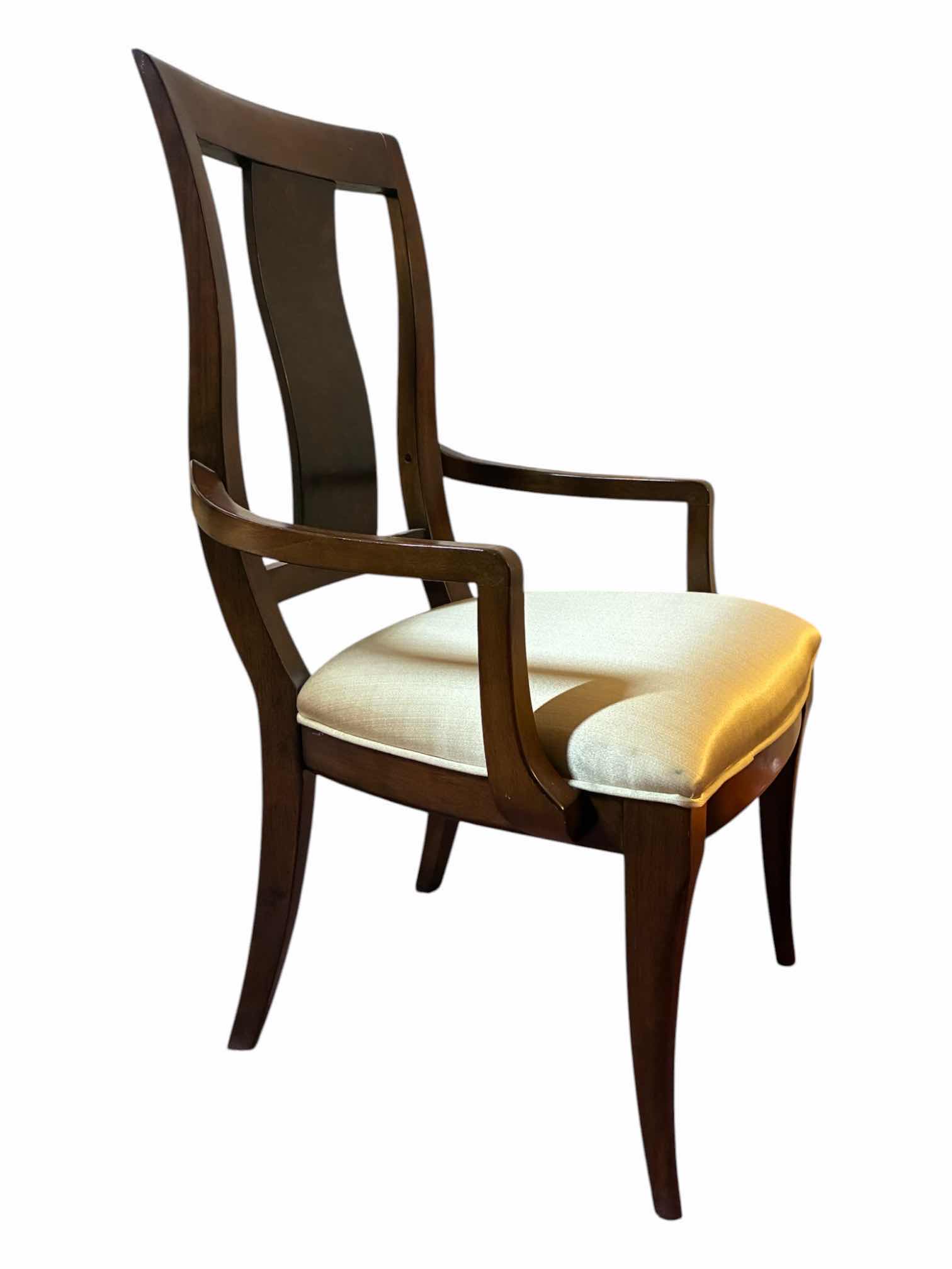 Photo 1 of WORLD MARKET LACQUER CRAFT HOLLYWOOD SPLAT-BACK WOOD ARMCHAIR 23.25“ X 21.5“ H38.5“