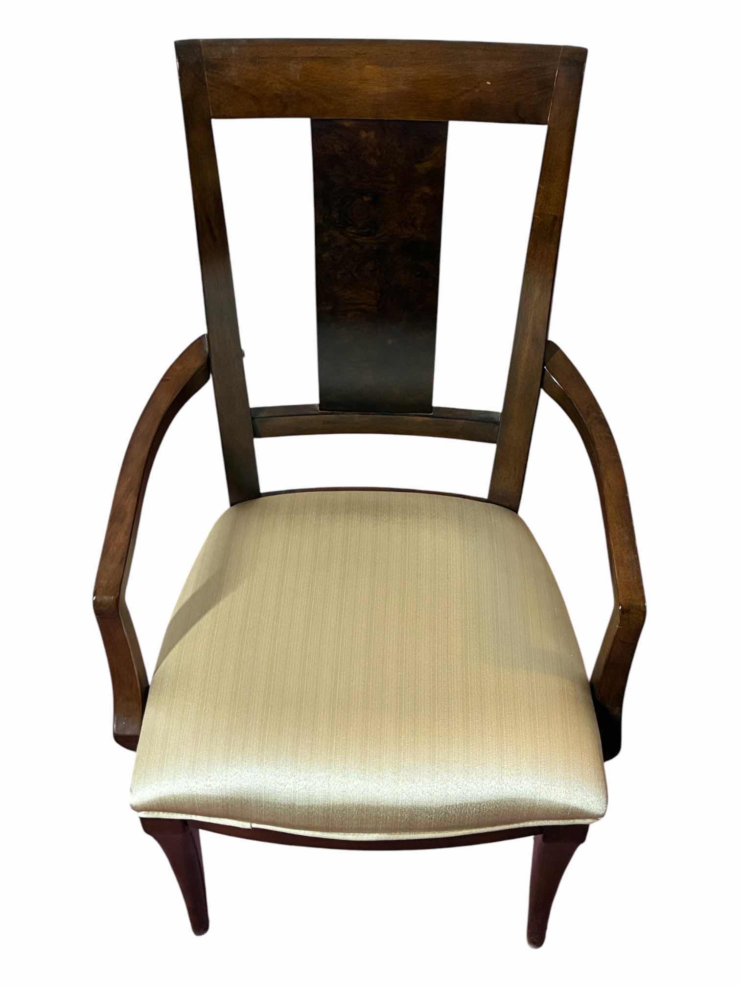 Photo 1 of WORLD MARKET LACQUER CRAFT HOLLYWOOD SPLAT-BACK WOOD ARMCHAIR 23.25“ X 21.5“ H38.5“