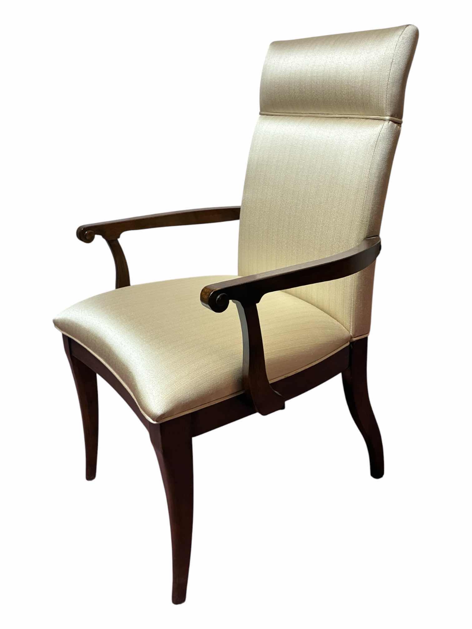 View 2 of WORLD MARKET LACQUER CRAFT HOLLYWOOD UPHOLSTERED ARMCHAIR 22” X 23” H38”