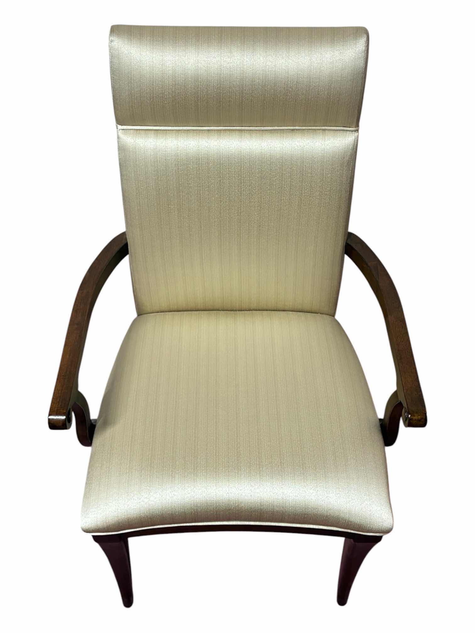 View 4 of WORLD MARKET LACQUER CRAFT HOLLYWOOD UPHOLSTERED ARMCHAIR 22” X 23” H38”