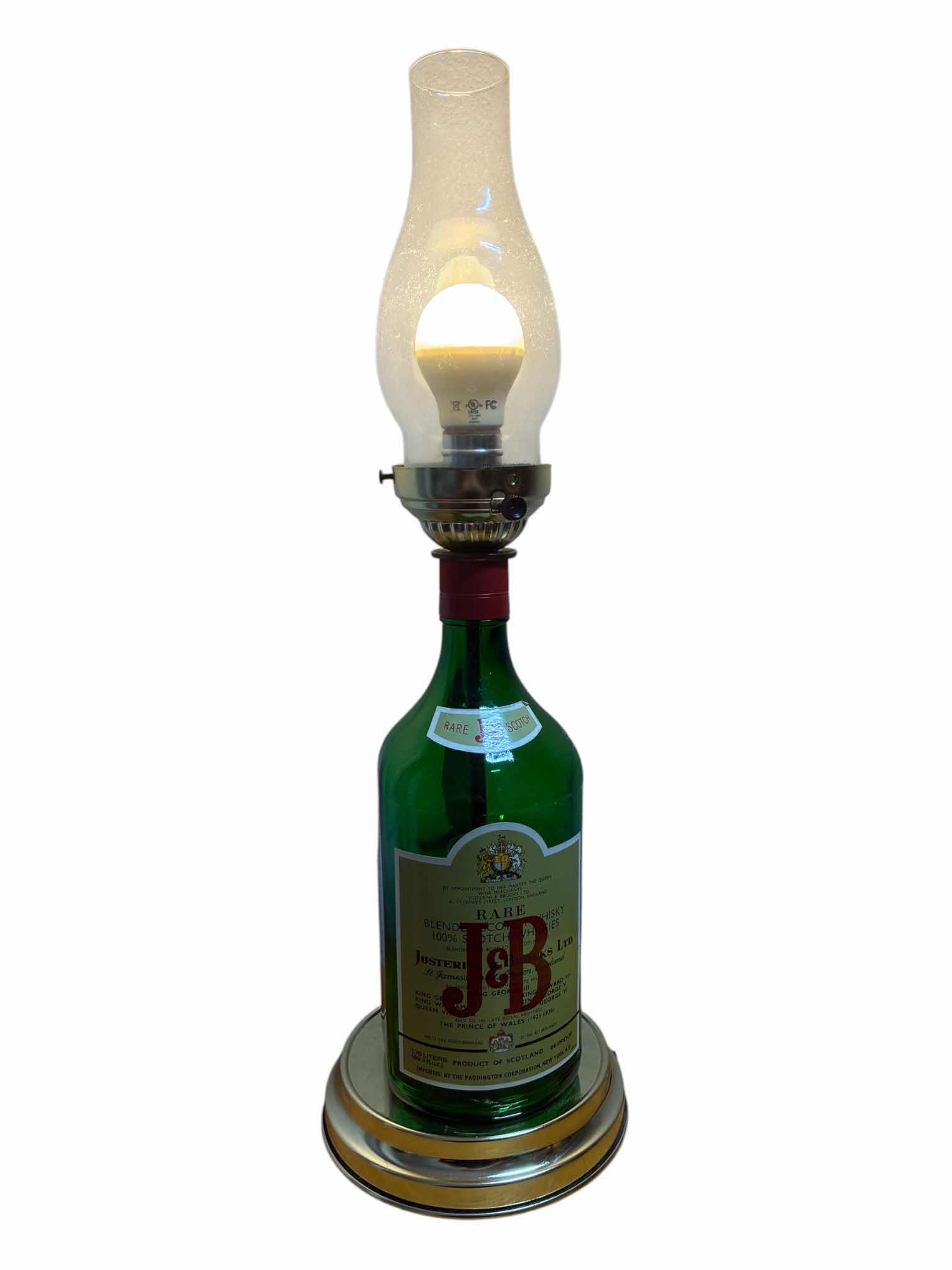 Photo 1 of J&B SCOTCH 1.75L BOTTLE LAMP 7“ X 23“