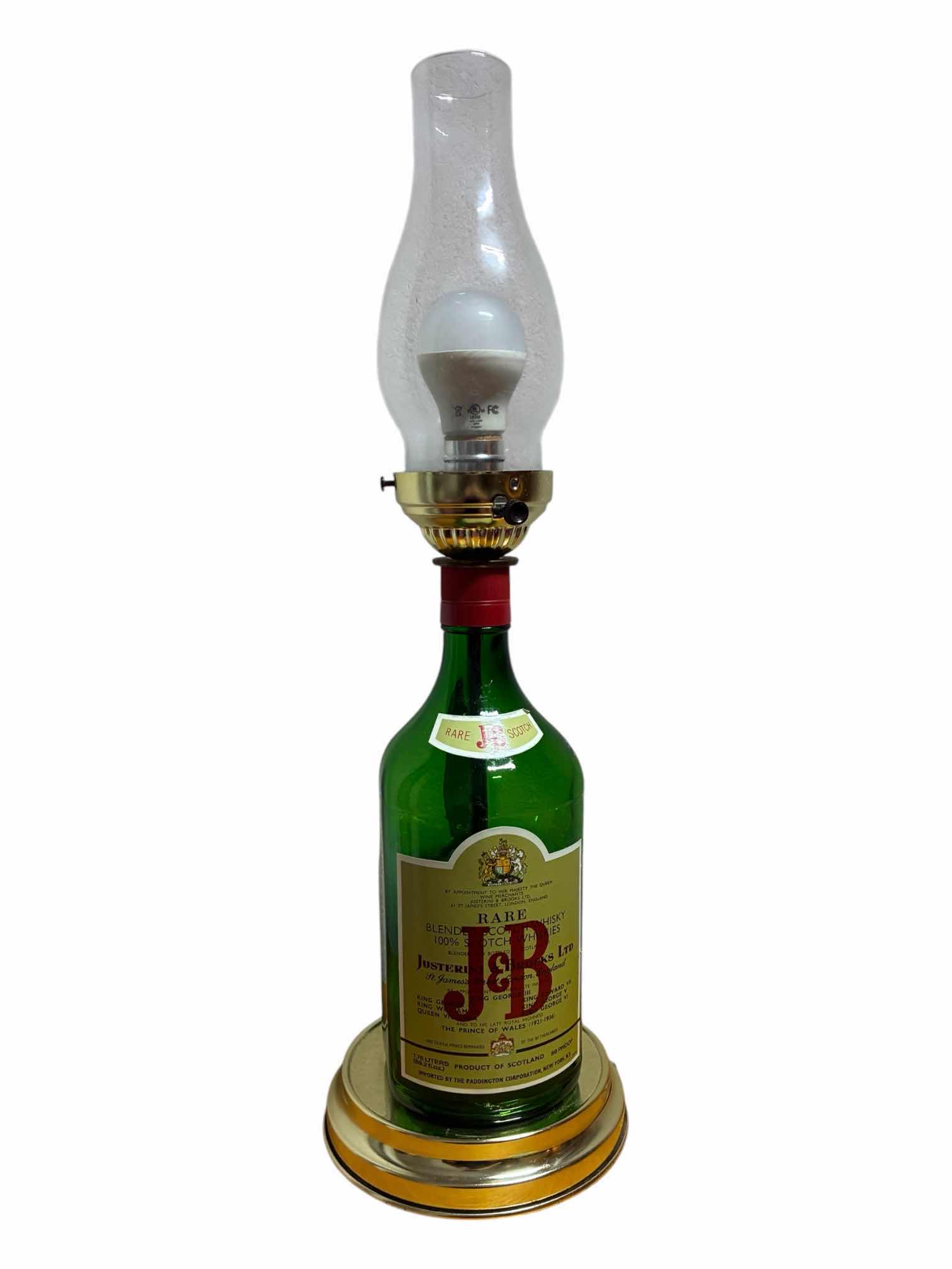 Photo 1 of J&B SCOTCH 1.75L BOTTLE LAMP 7“ X 23“