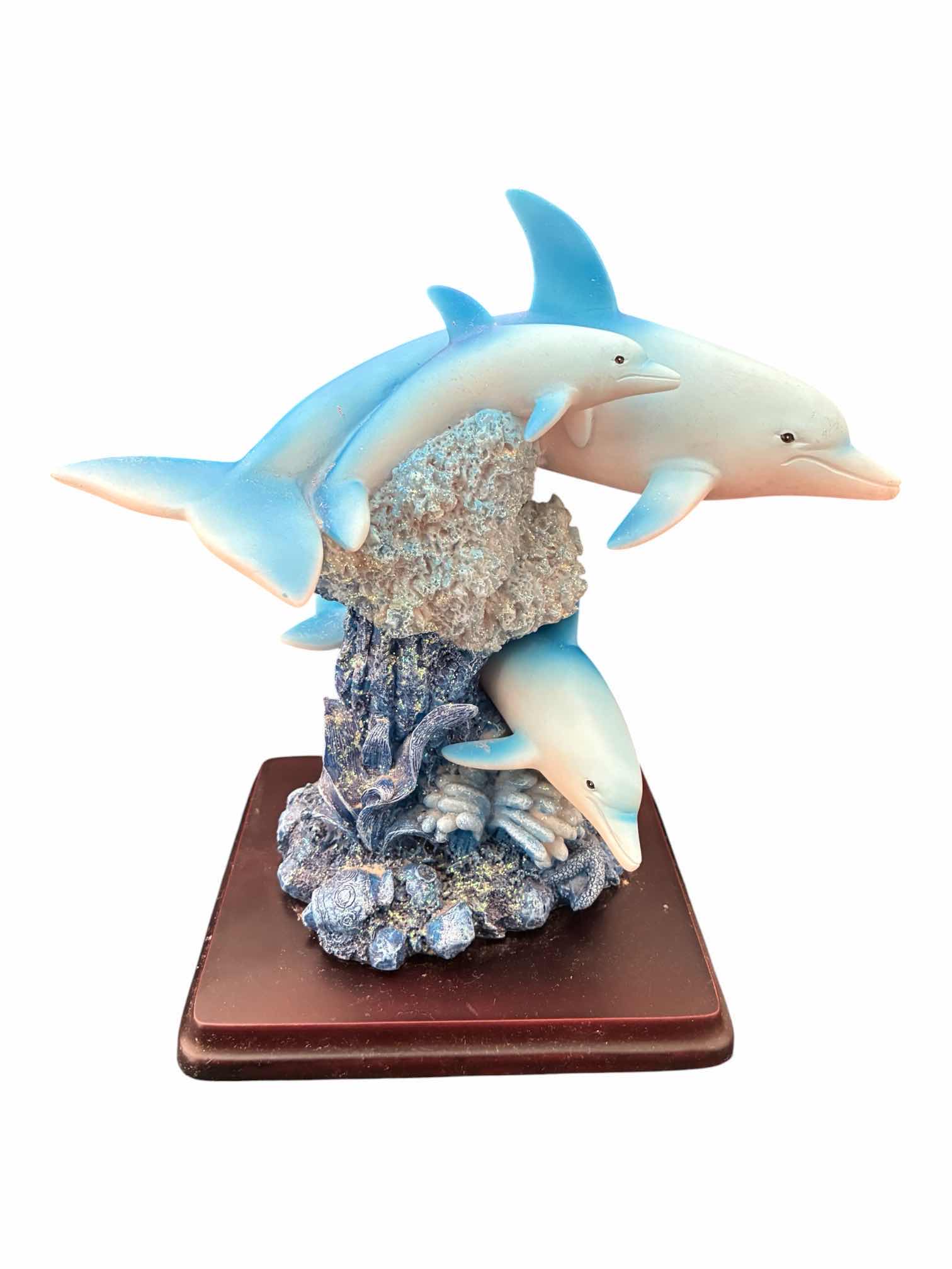 Photo 1 of DIRECT CONNECTION DOLPHIN RESIN SCULPTURE 10” X 6.5” X H11“